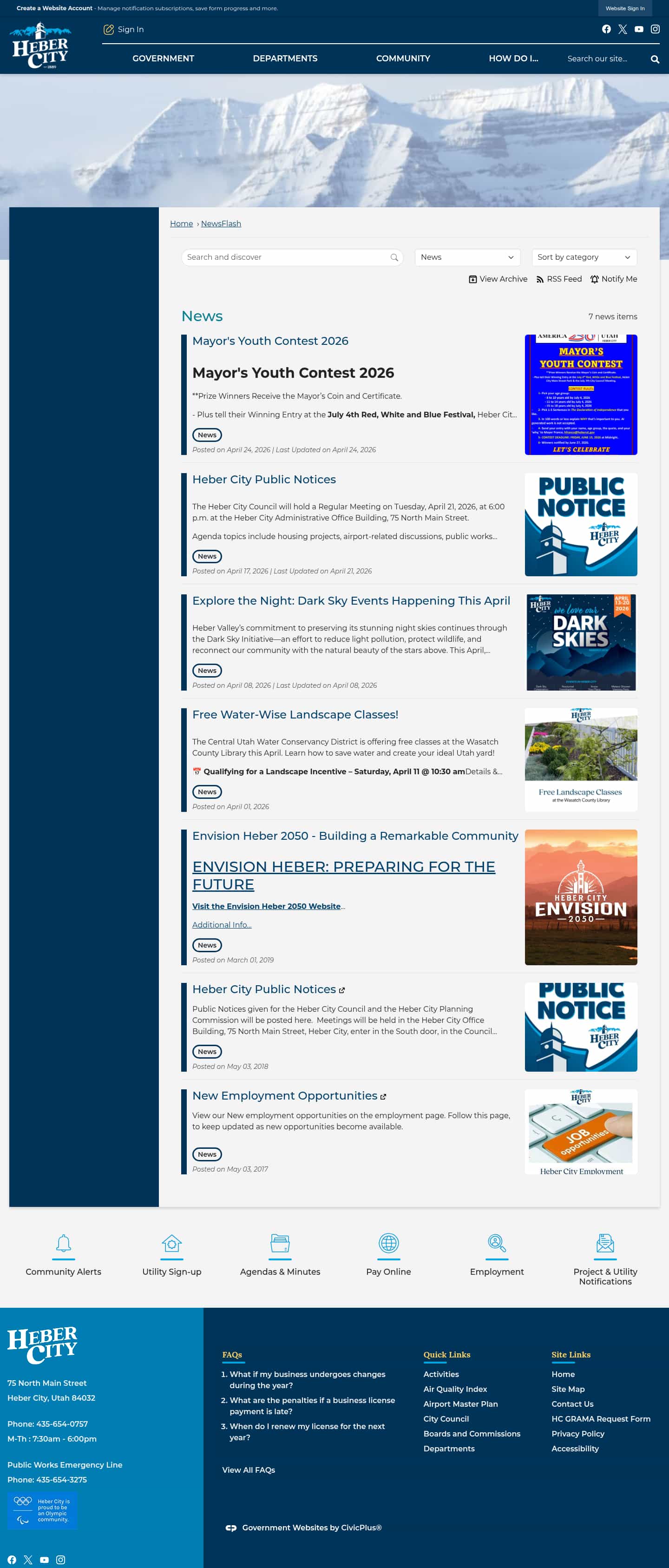 Latest website image capture