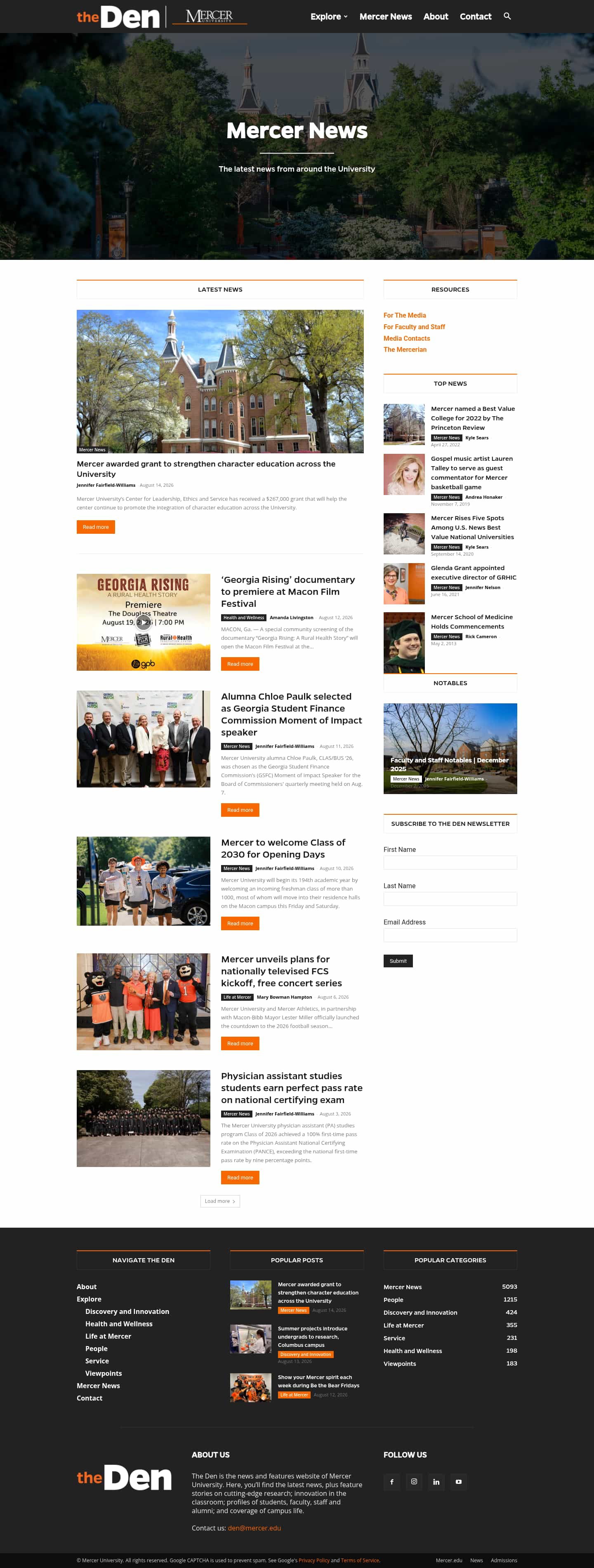 Latest website image capture