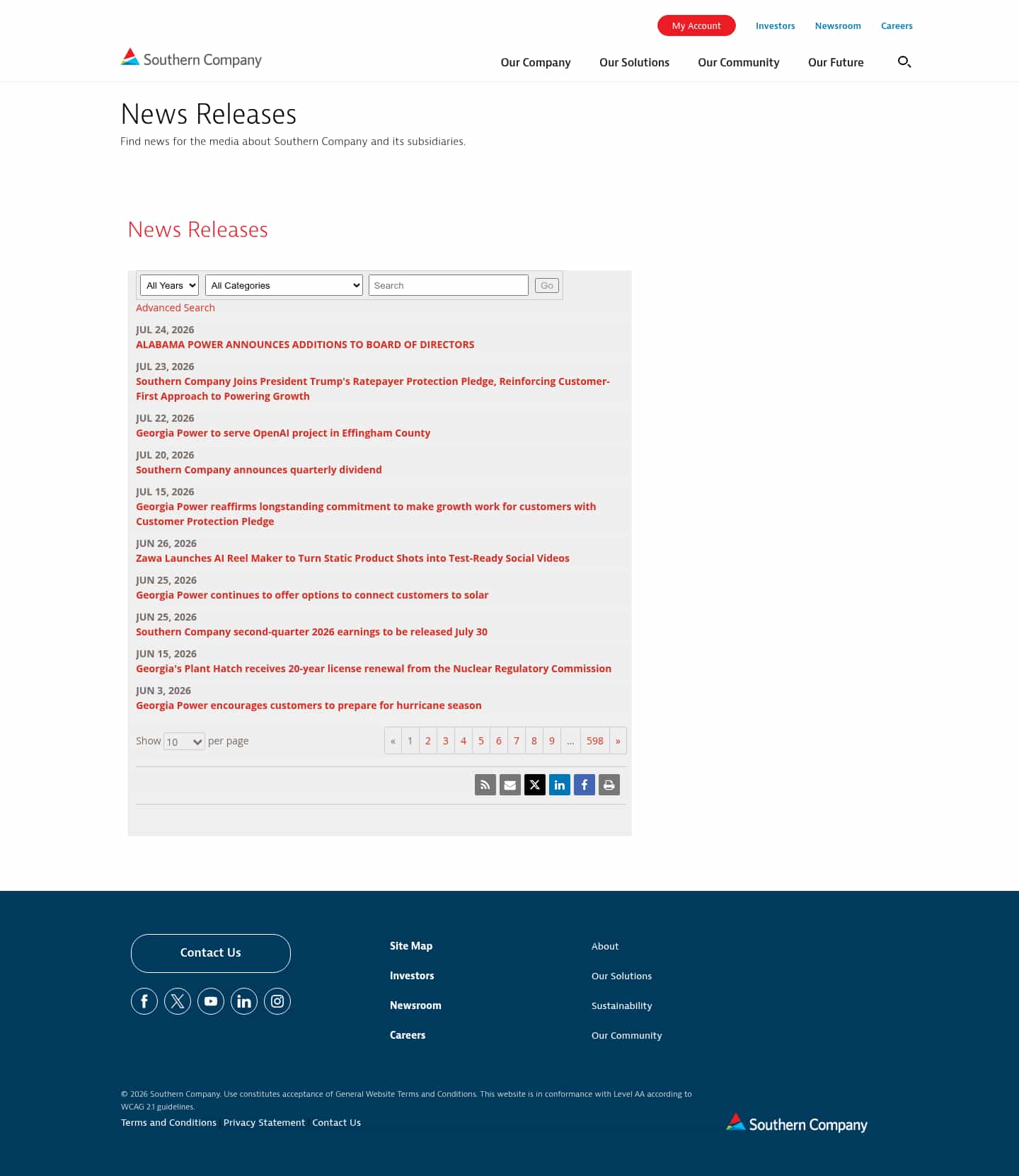 Latest website image capture