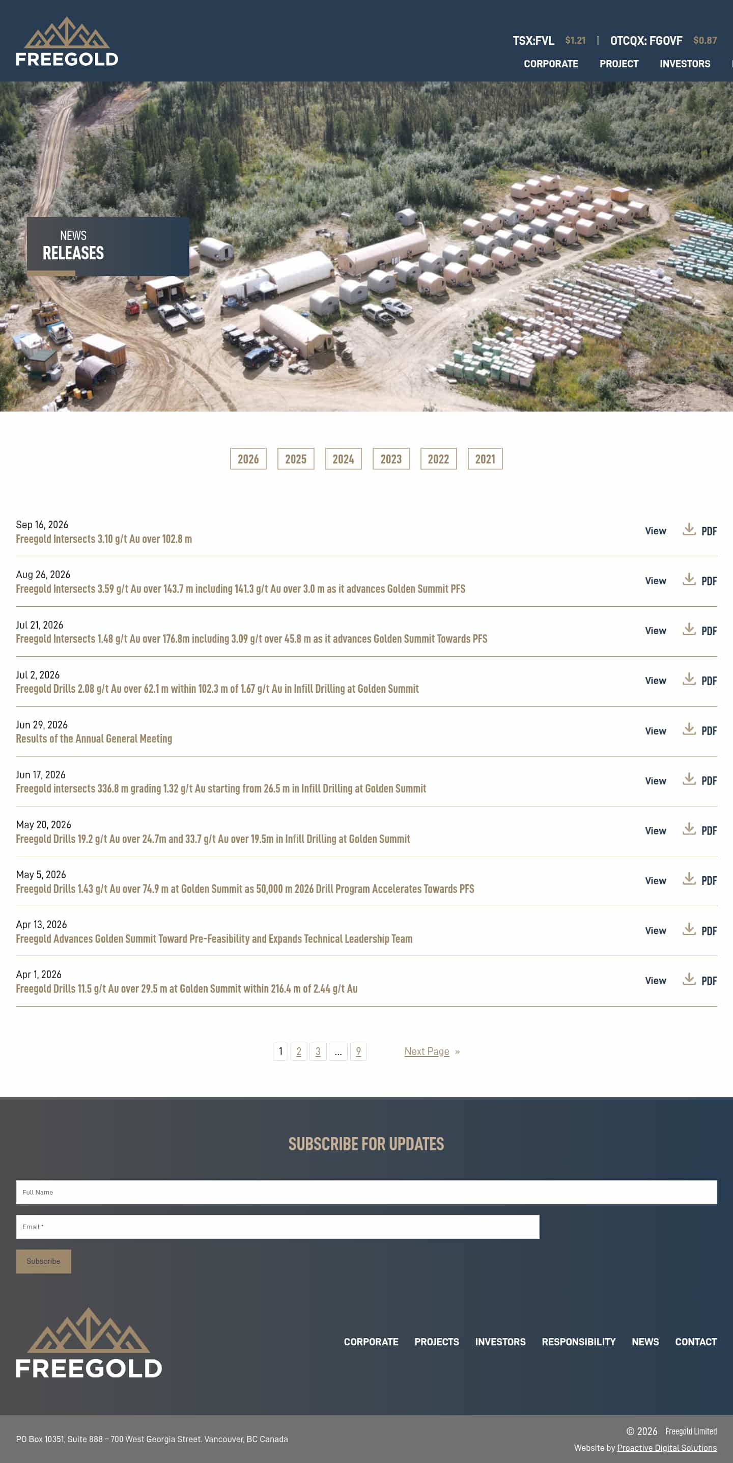 Latest website image capture