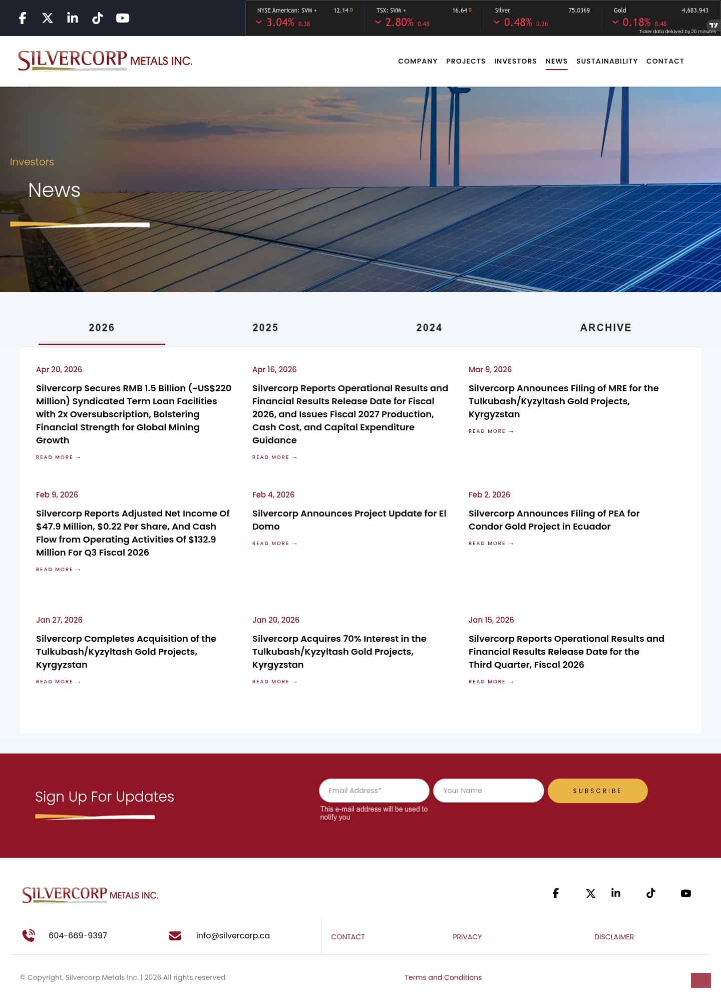 Latest website image capture