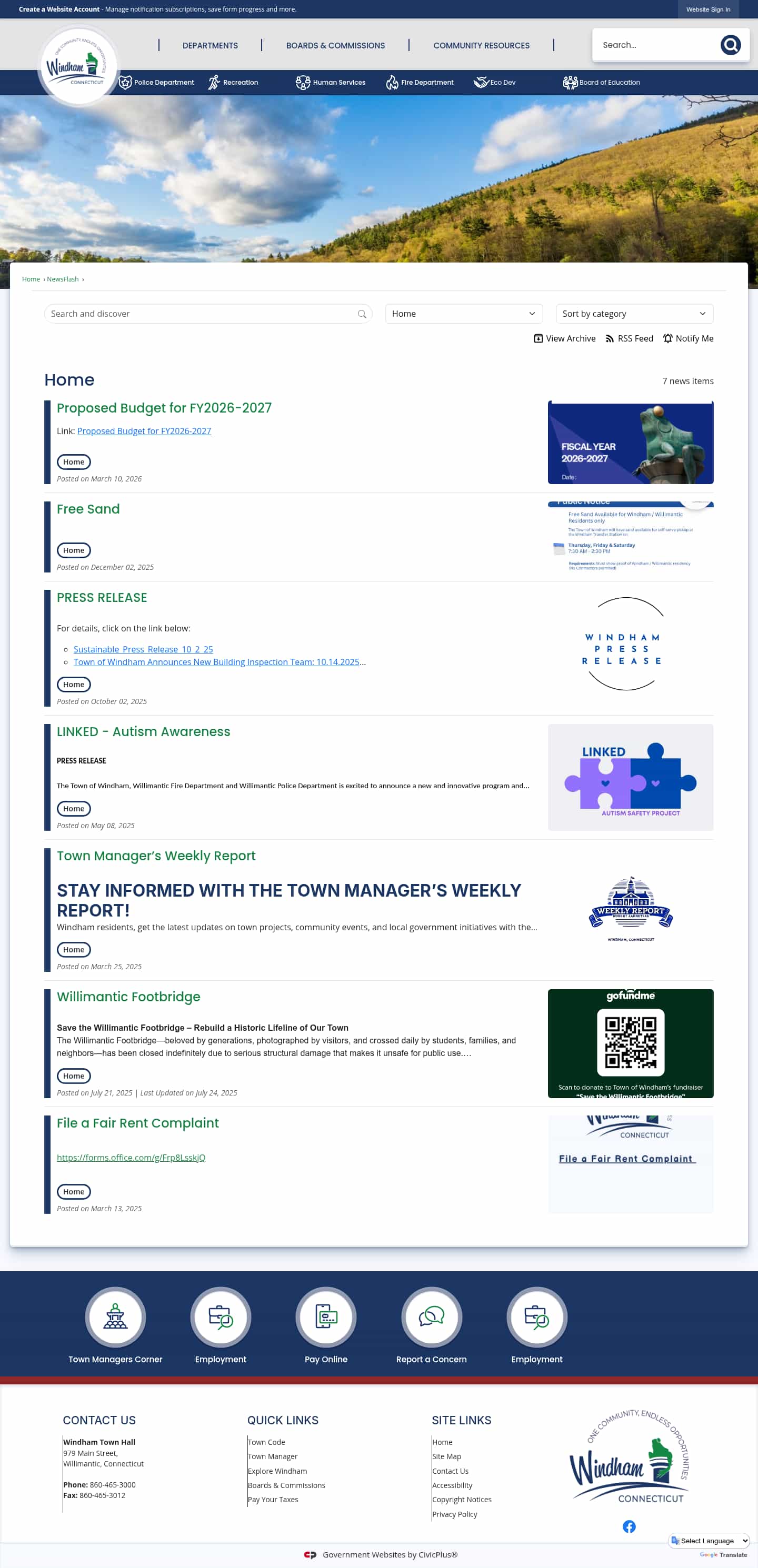 Latest website image capture