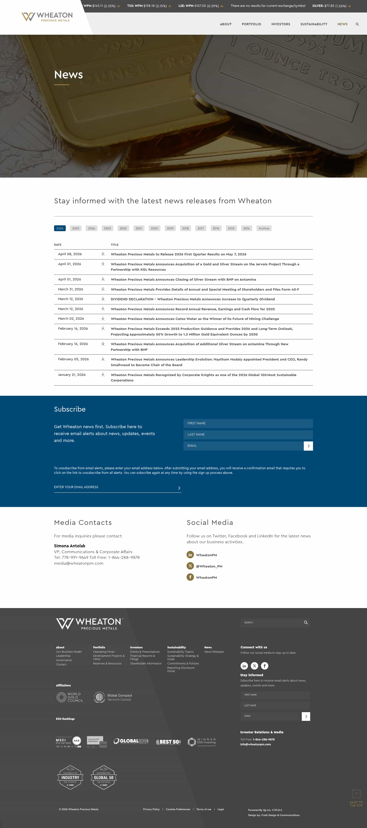 Latest website image capture