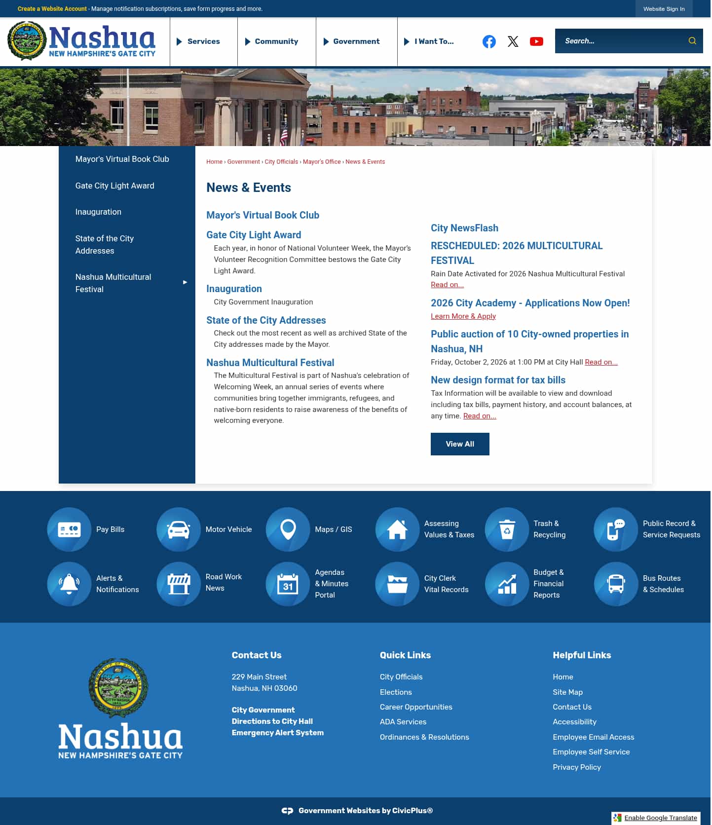 Latest website image capture