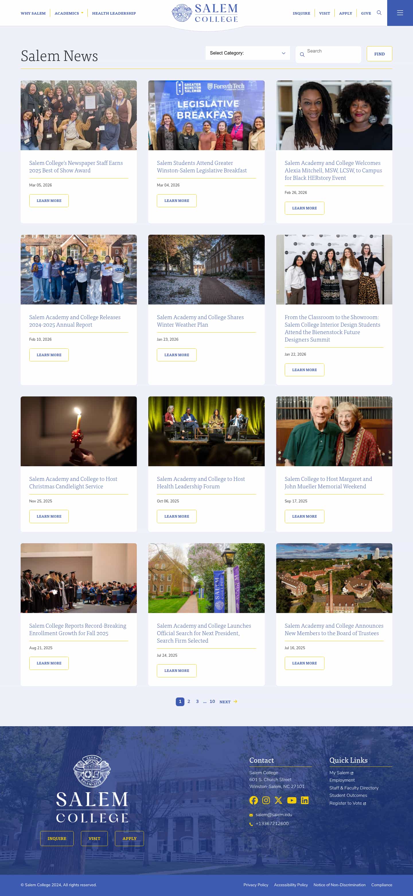 Latest website image capture
