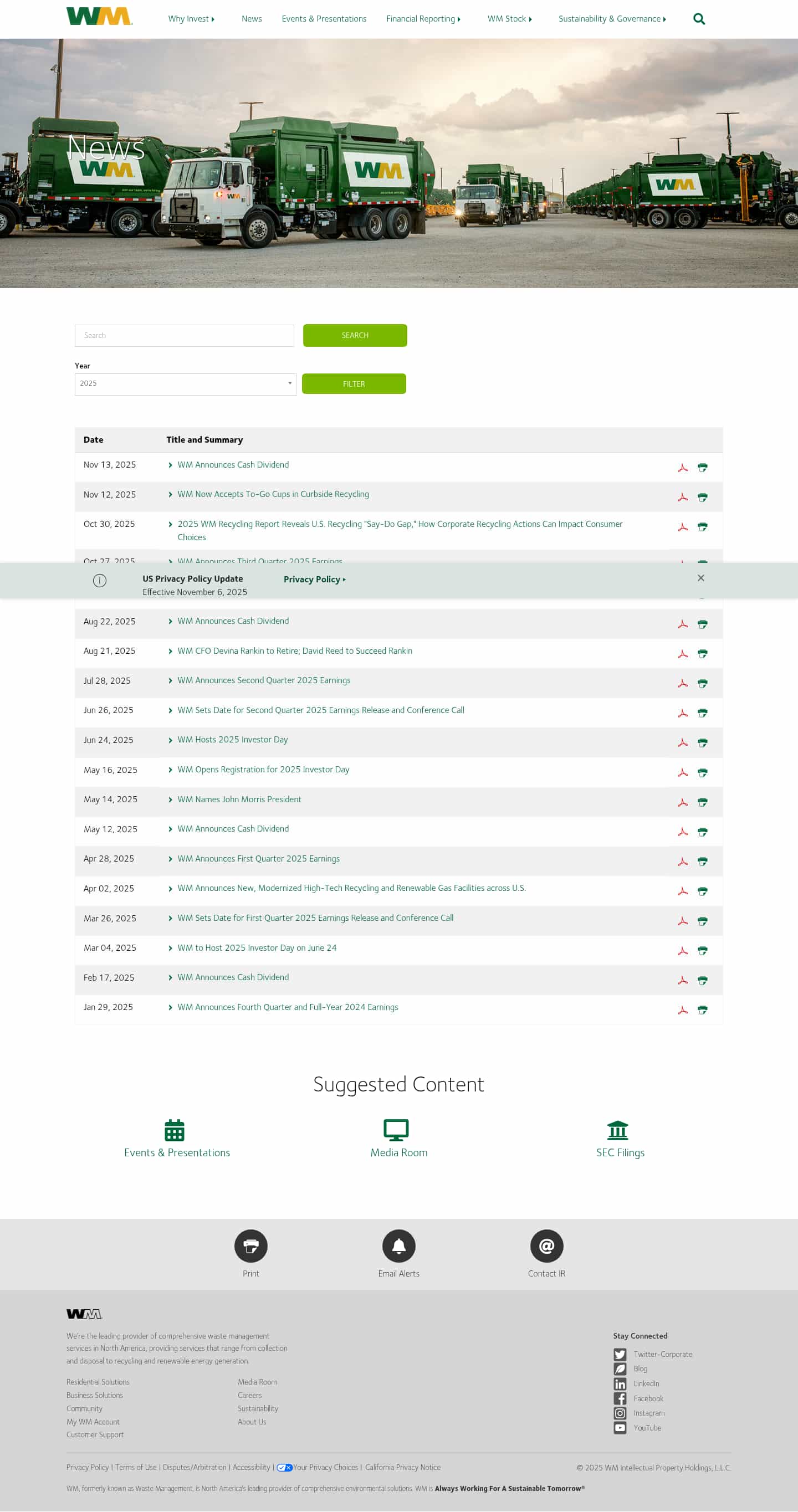 Latest website image capture