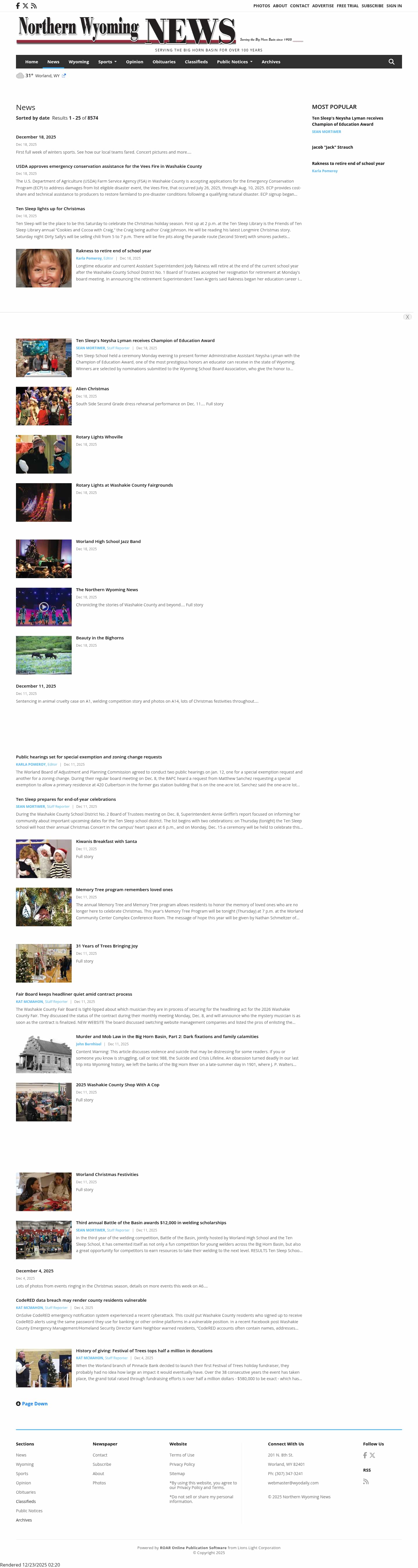 Latest website image capture