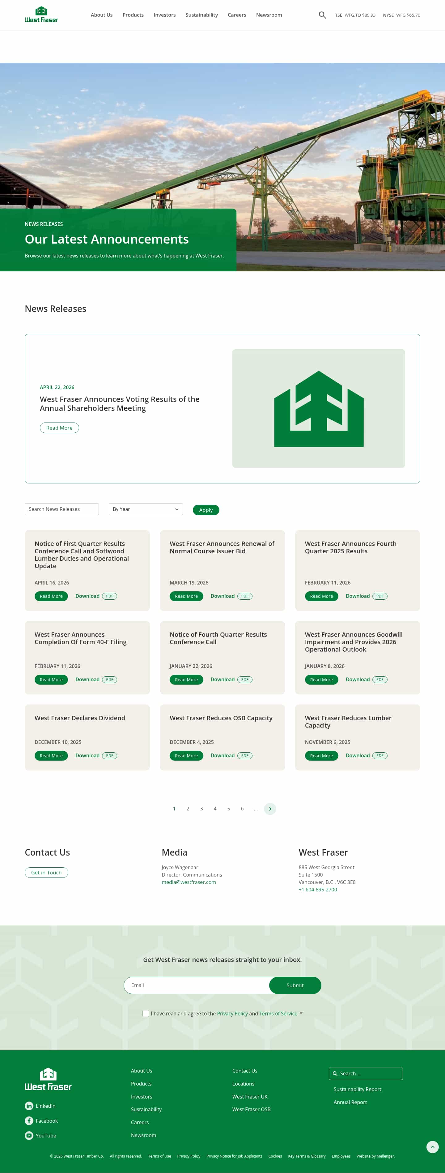 Latest website image capture