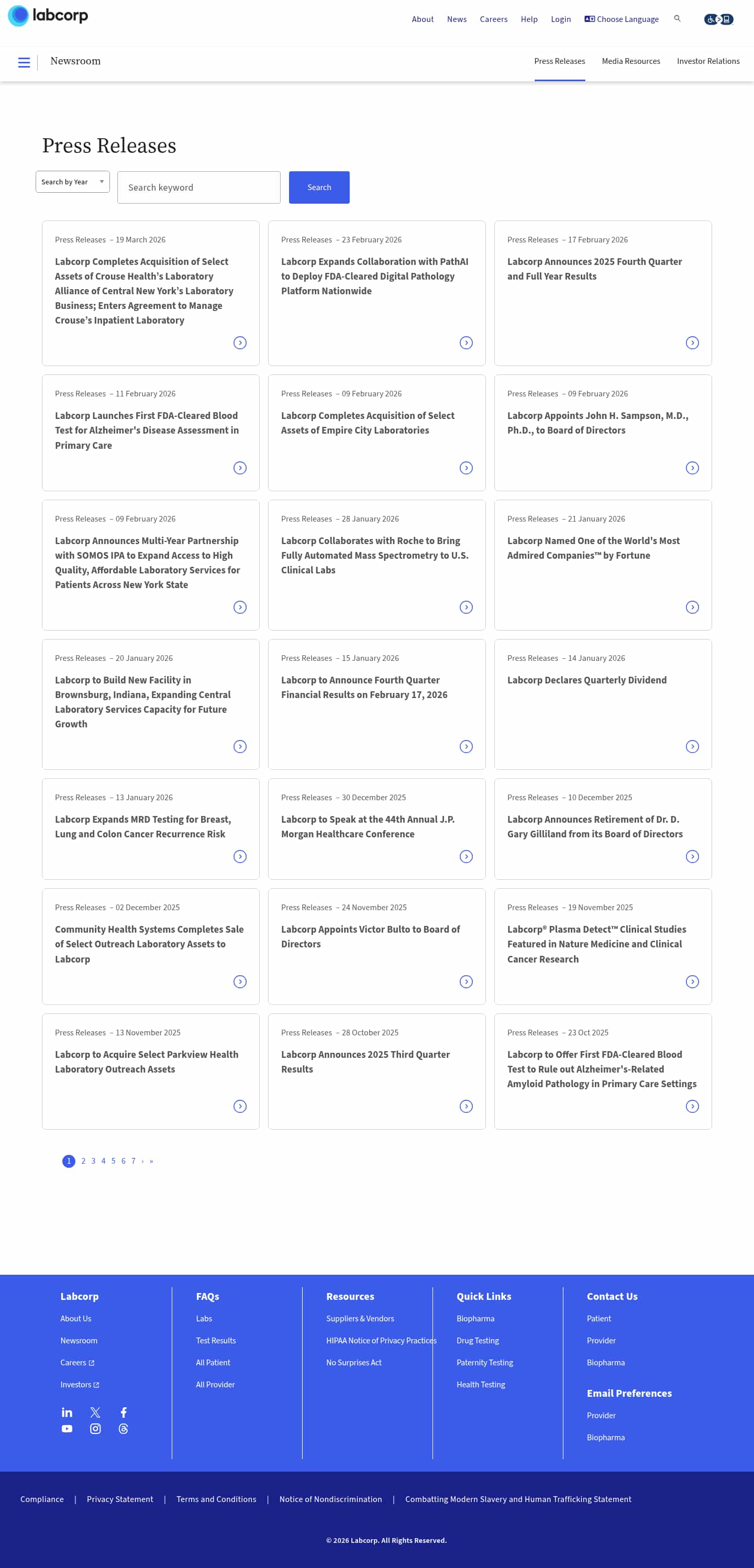 Latest website image capture