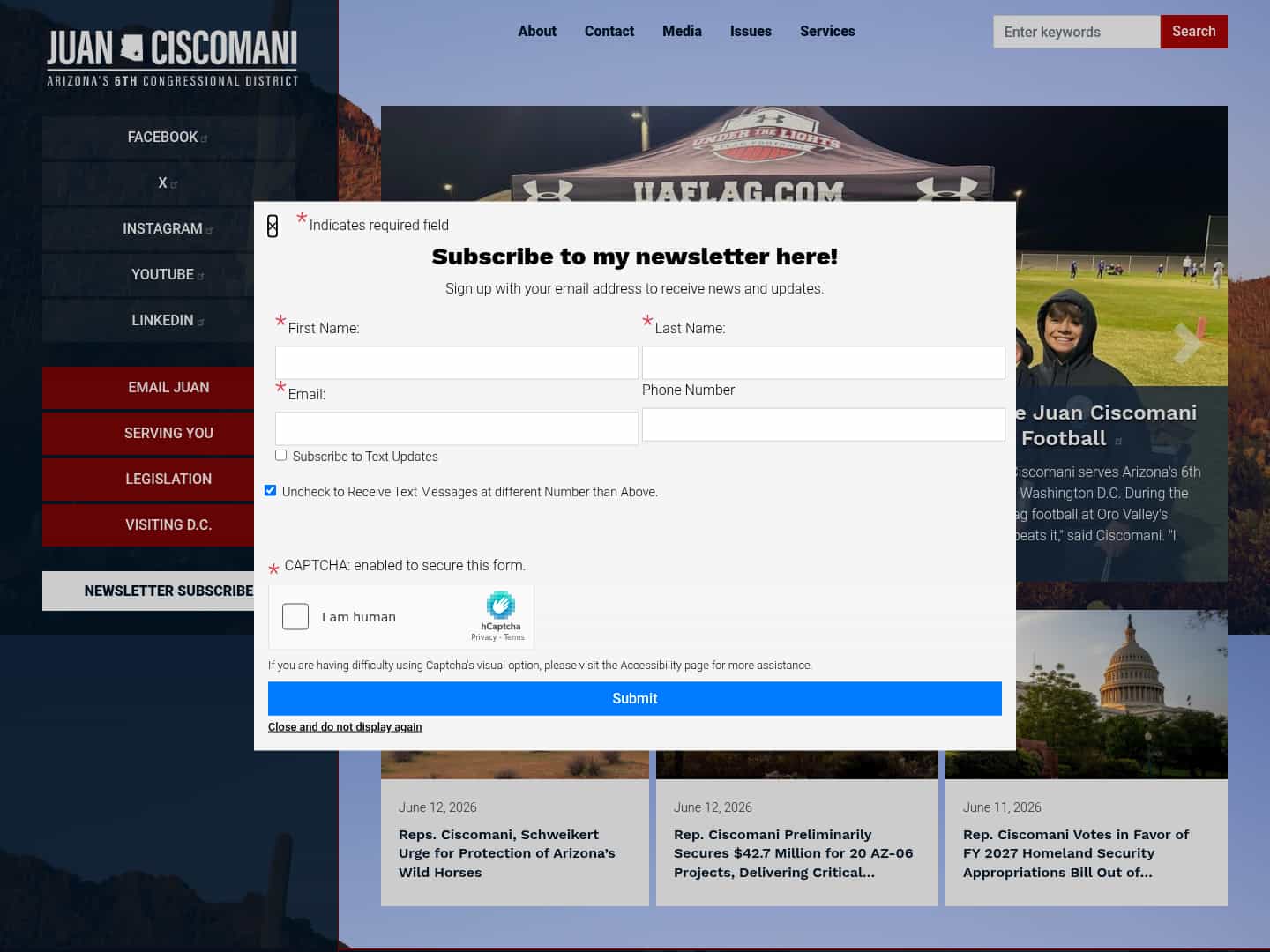 Latest website image capture