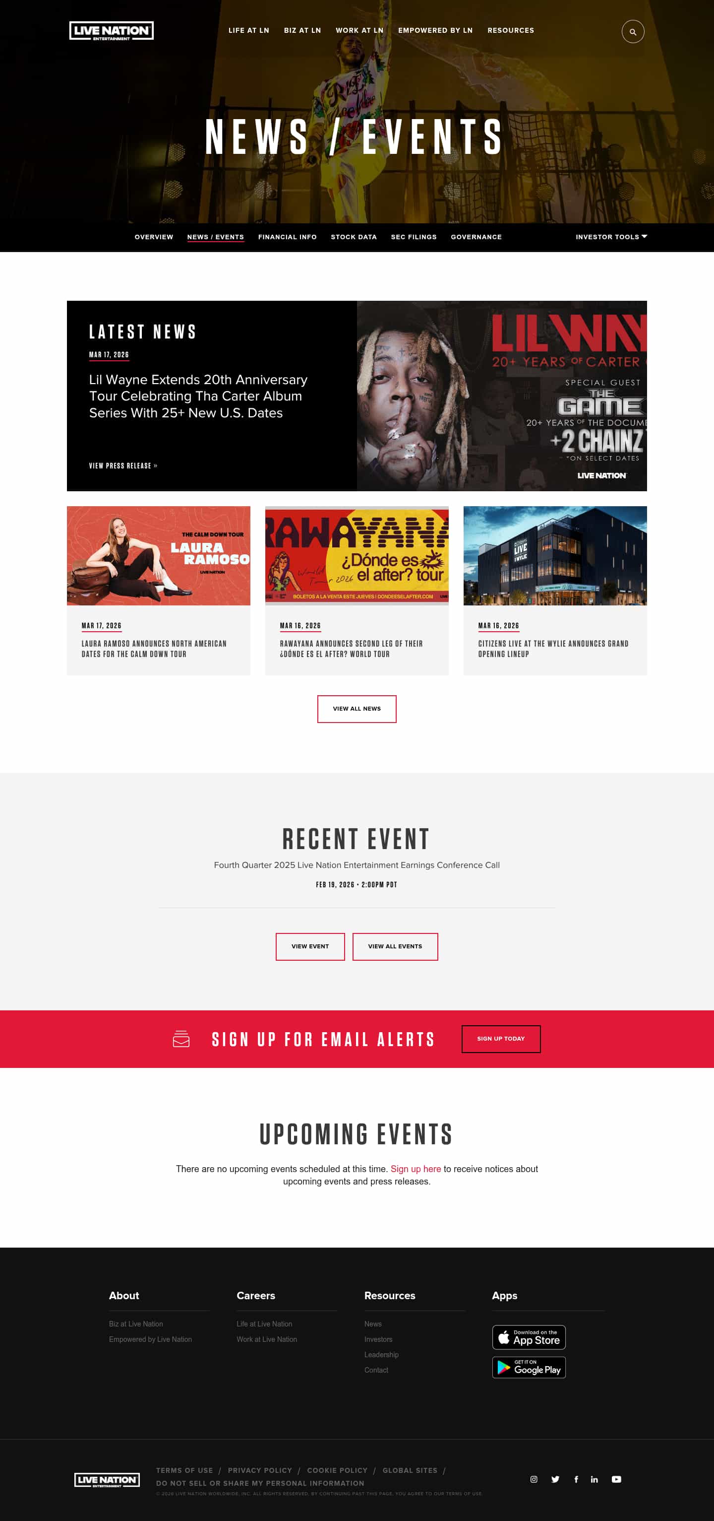 Latest website image capture