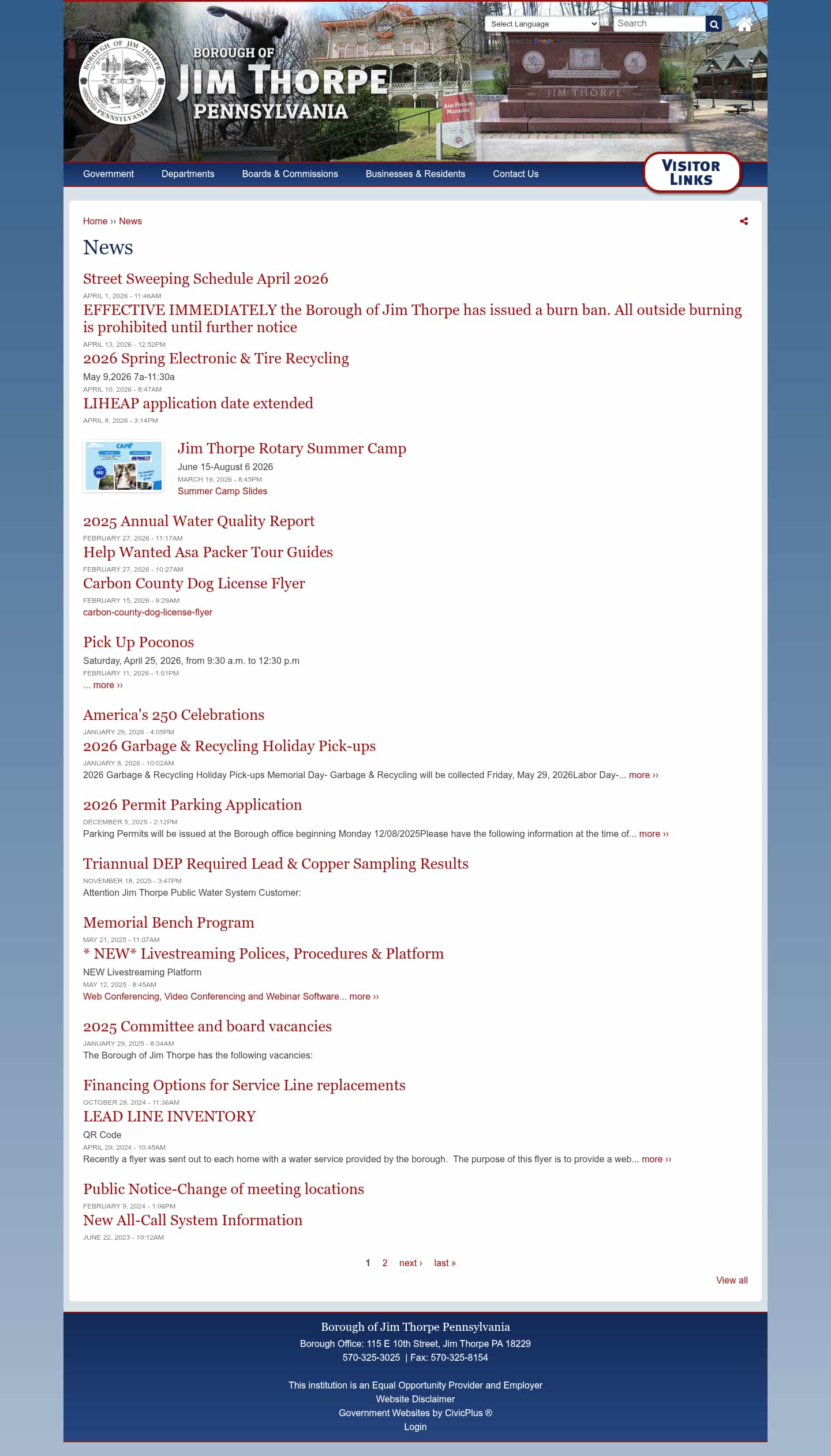 Latest website image capture