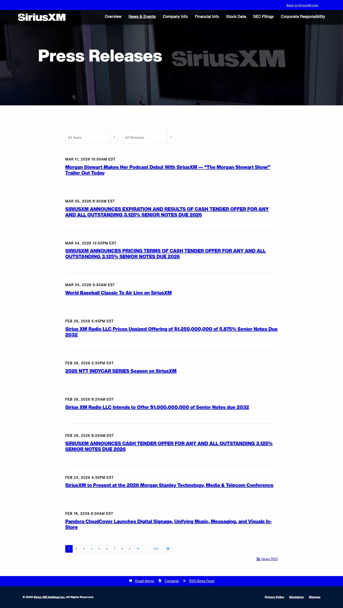 Latest website image capture