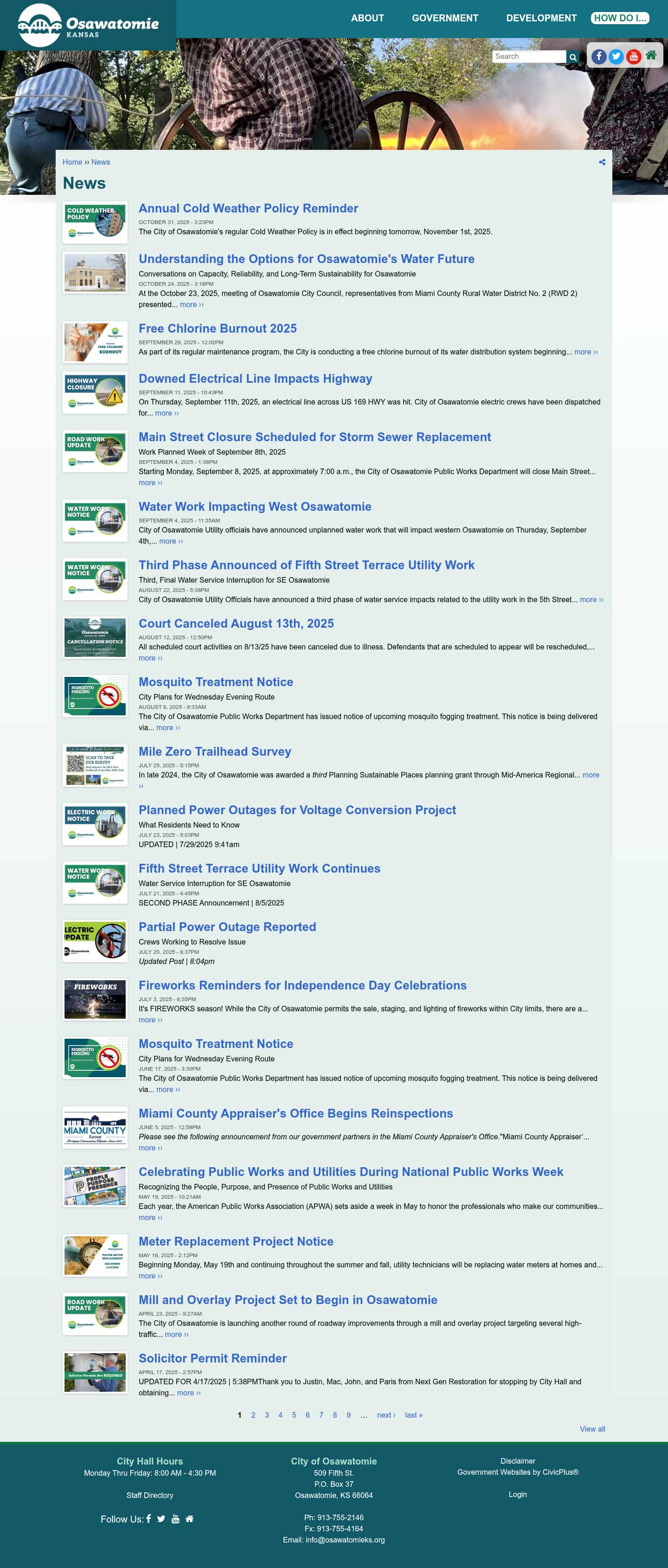 Latest website image capture