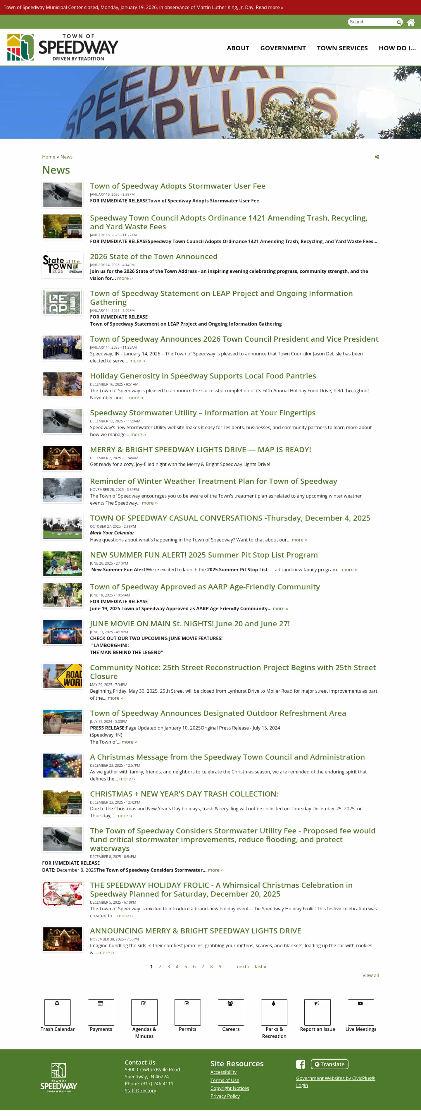 Latest website image capture