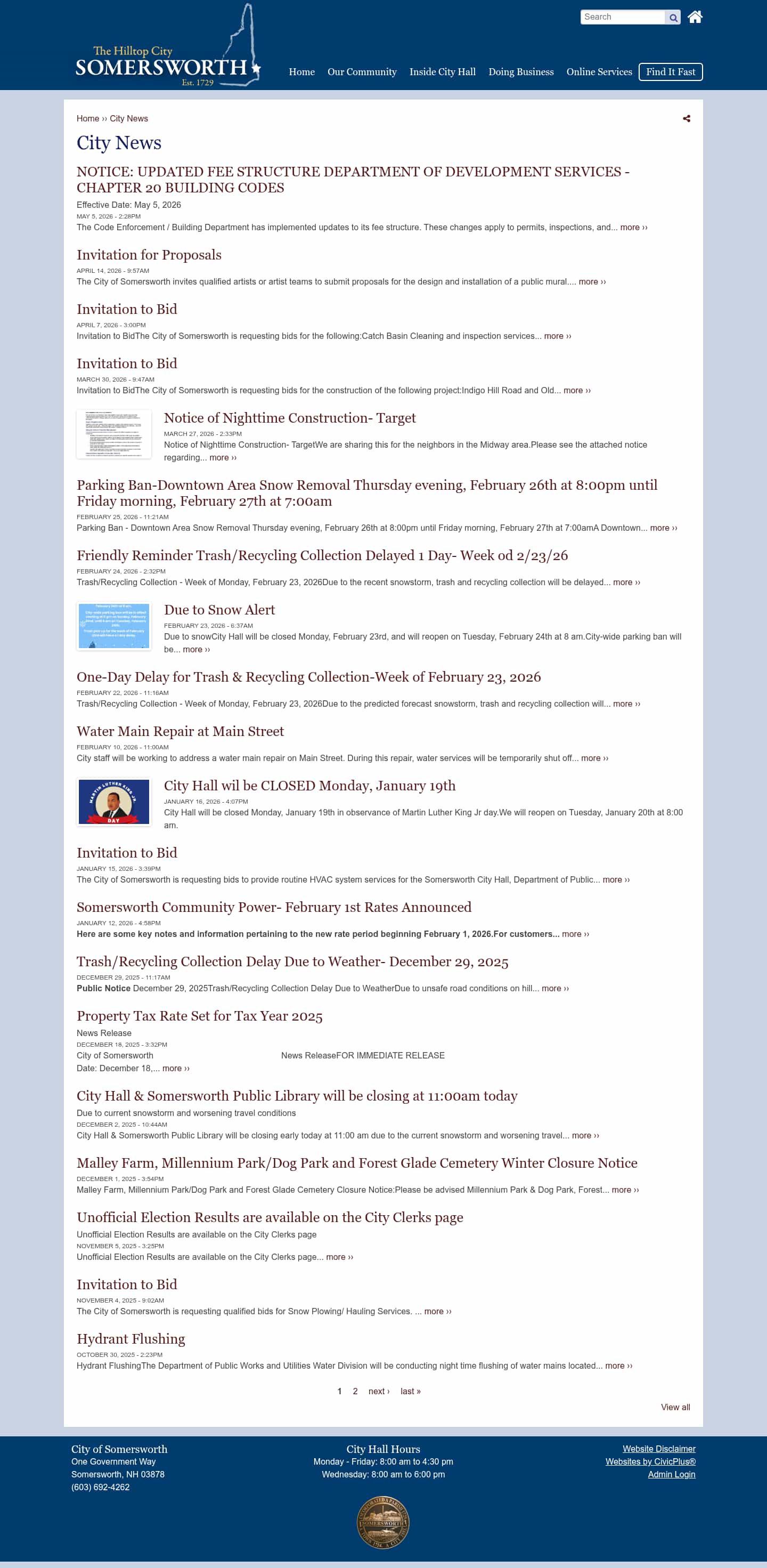 Latest website image capture