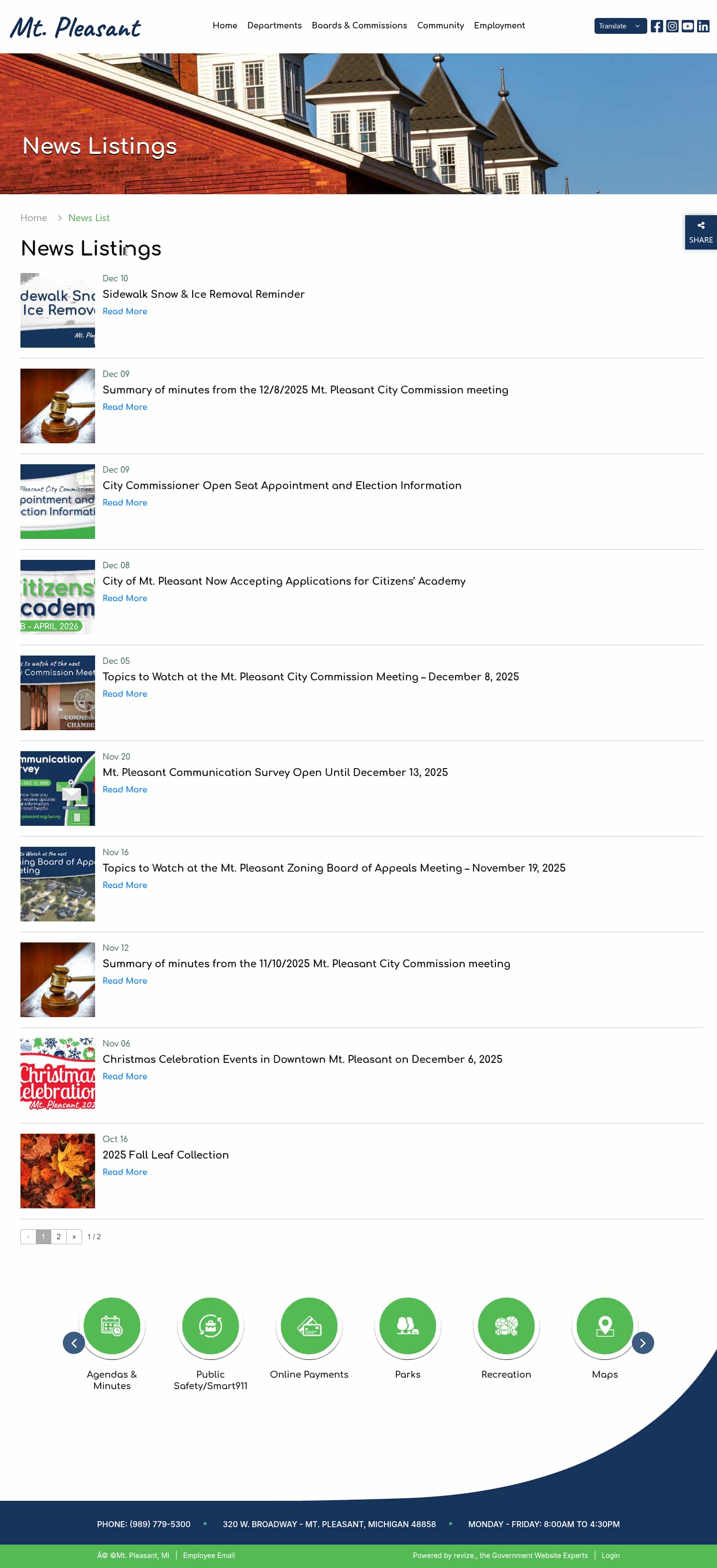 Latest website image capture