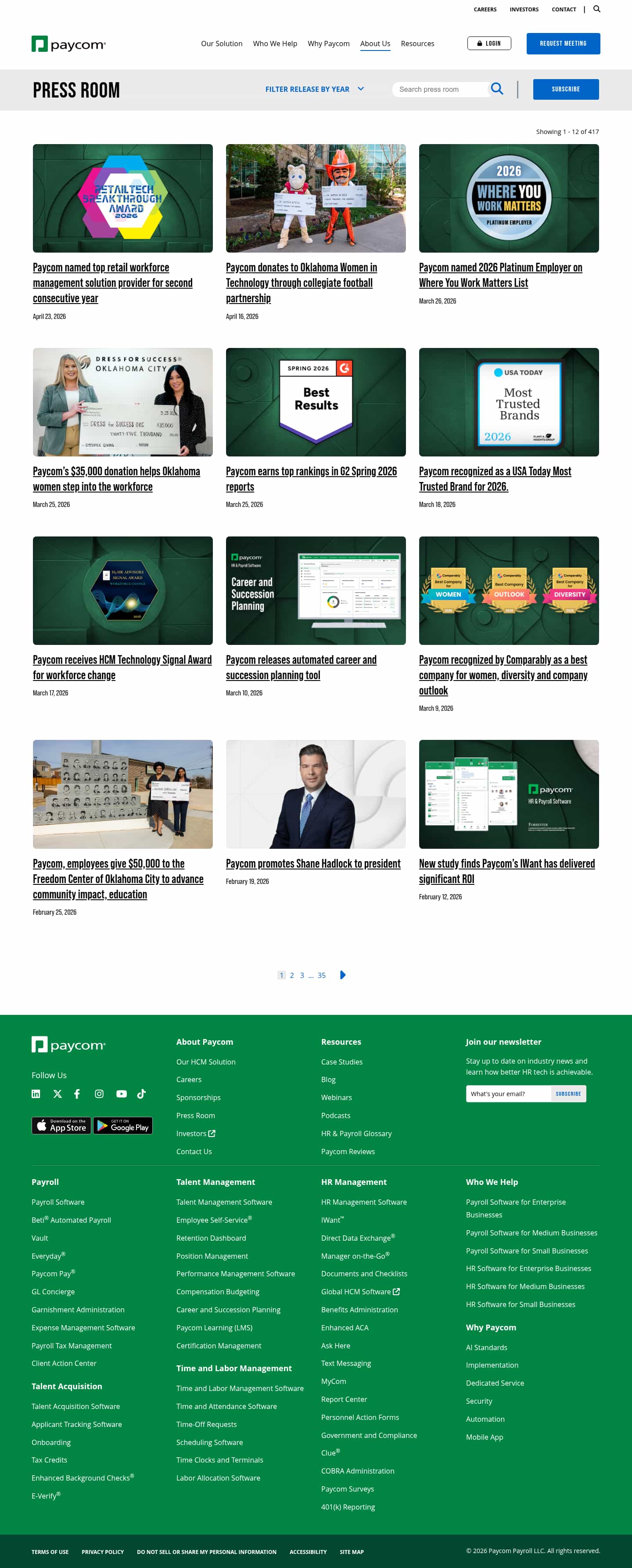 Latest website image capture