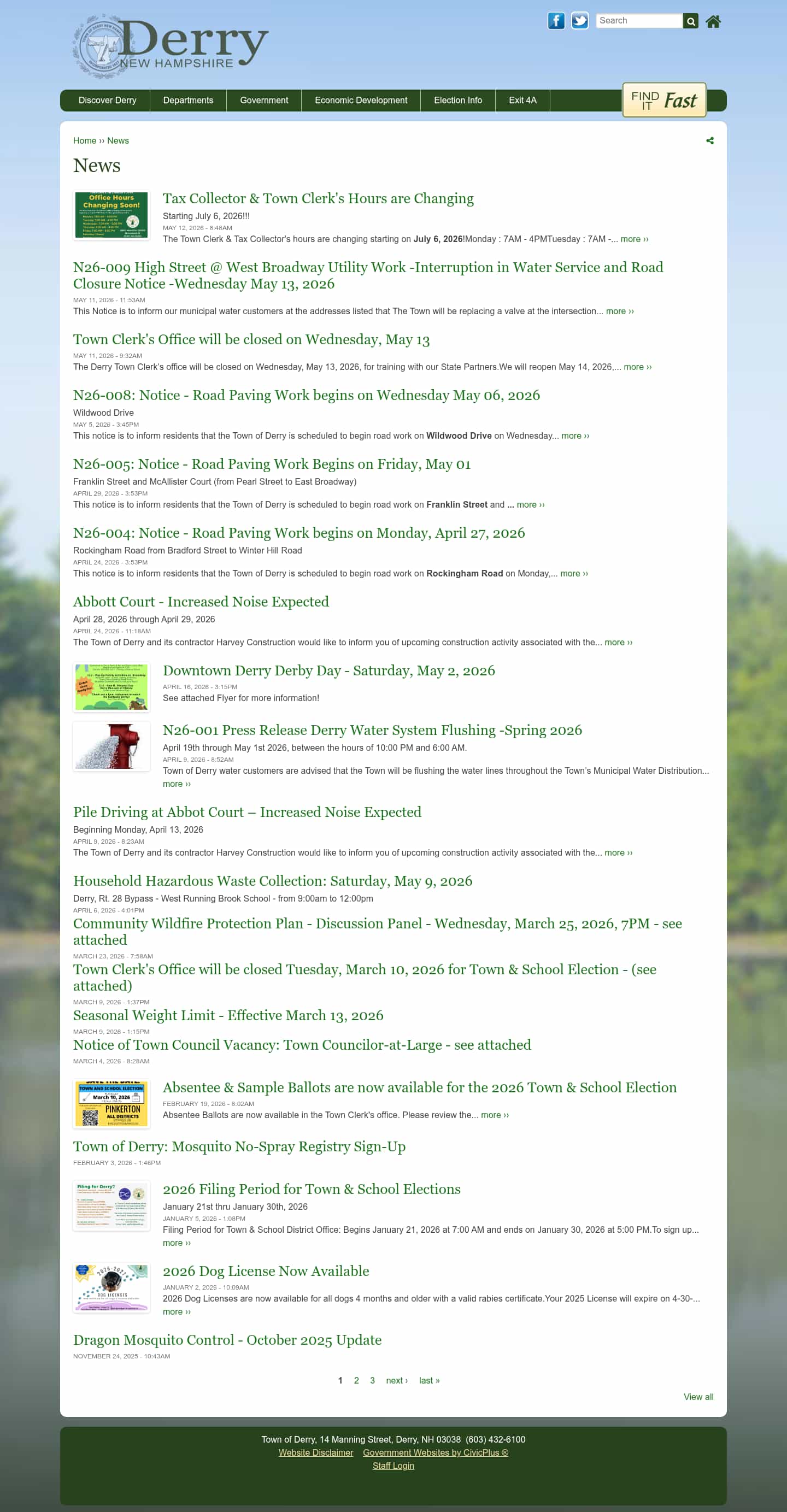 Latest website image capture