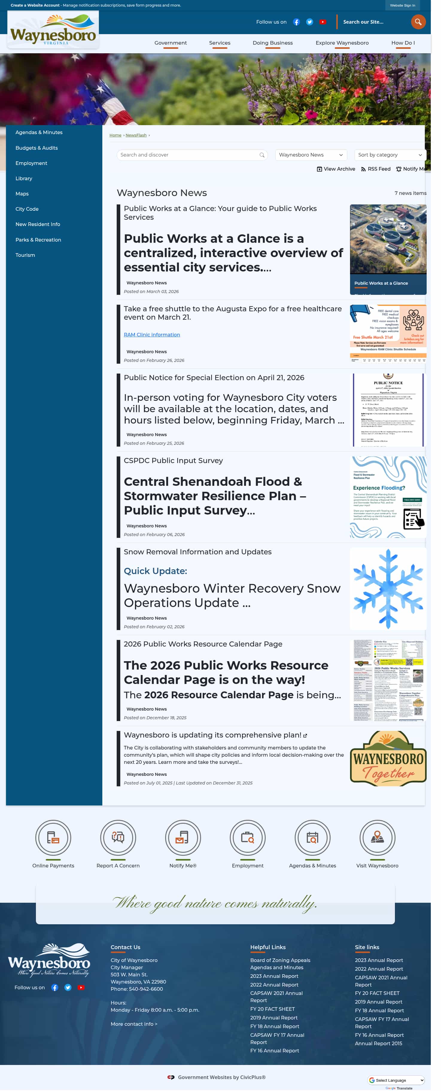 Latest website image capture