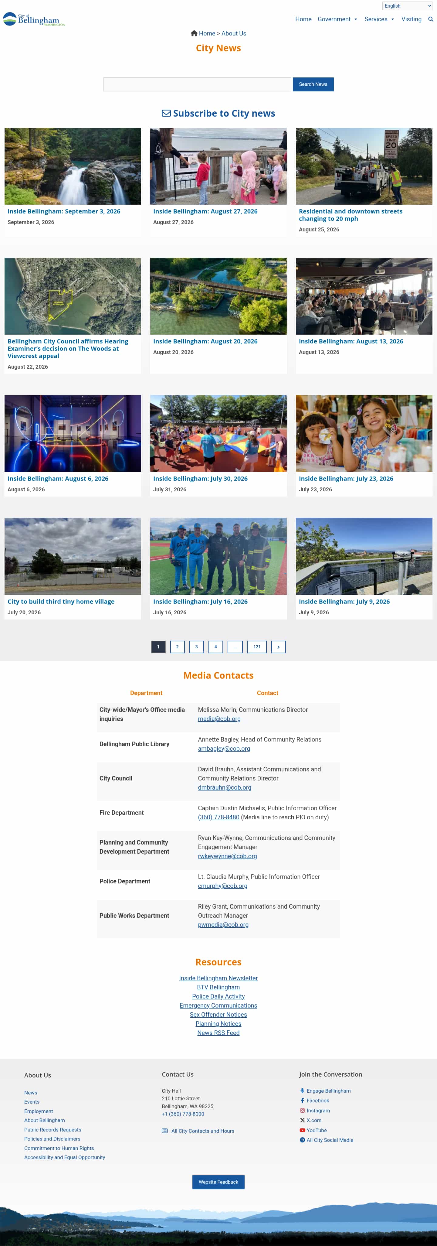 Latest website image capture