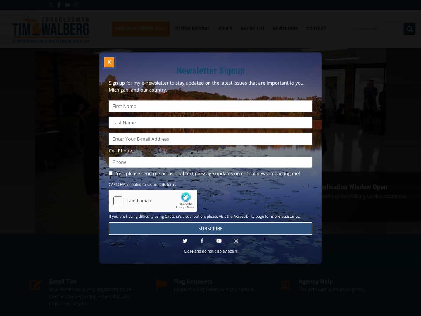 Latest website image capture