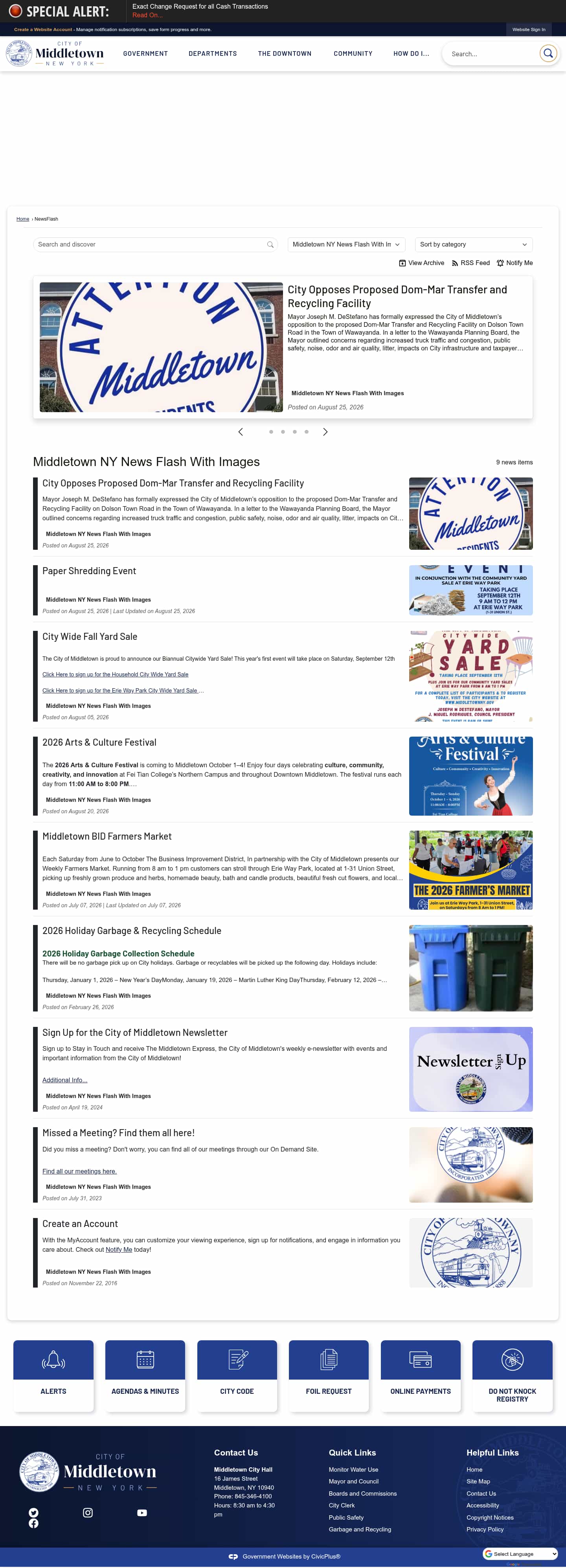 Latest website image capture