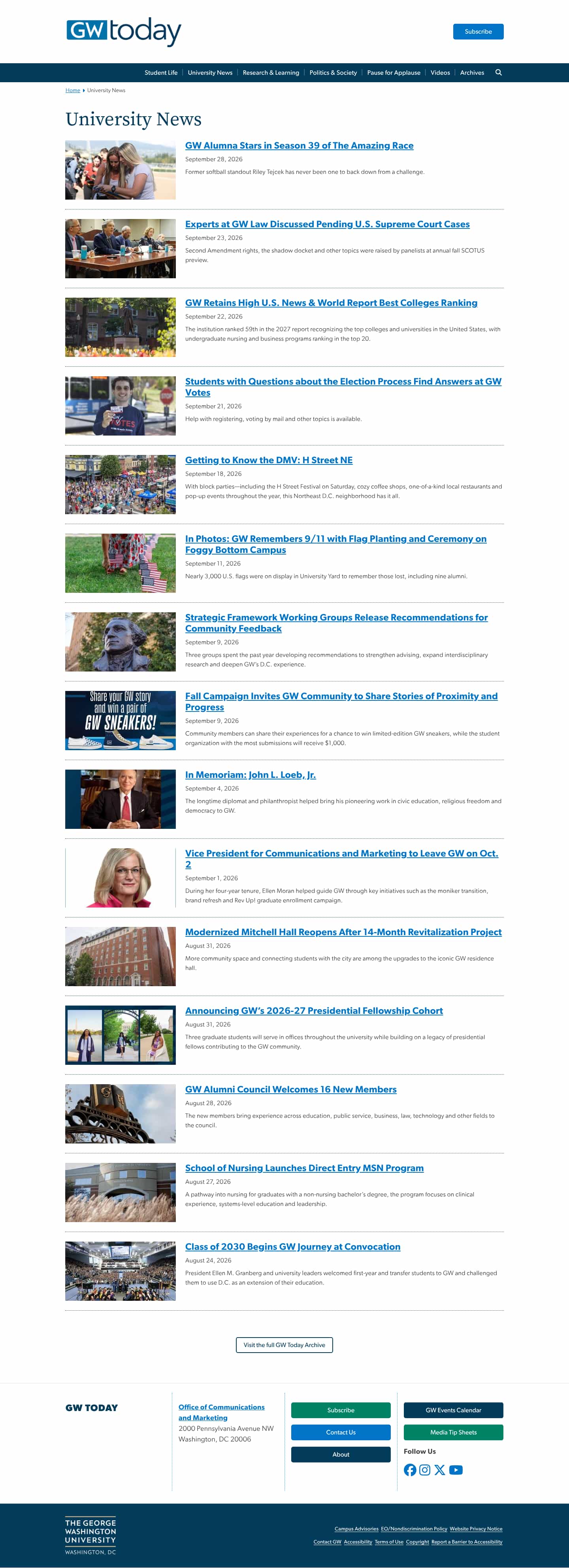 Latest website image capture