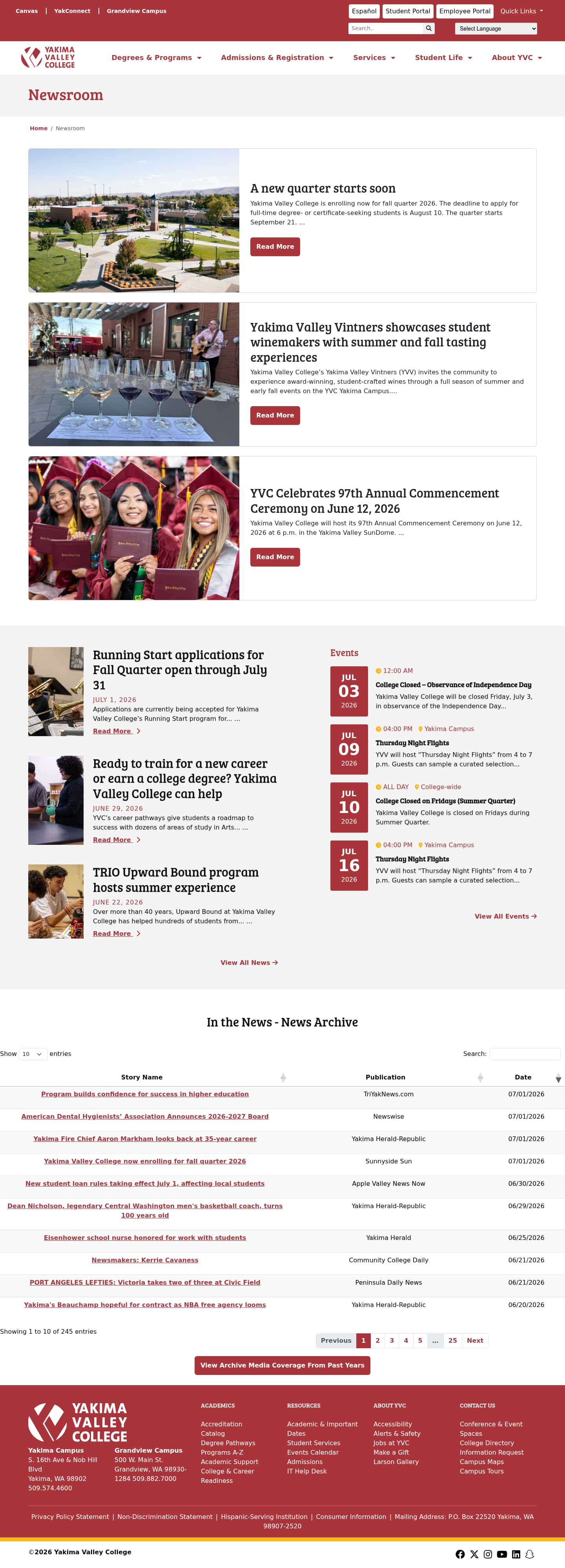 Latest website image capture