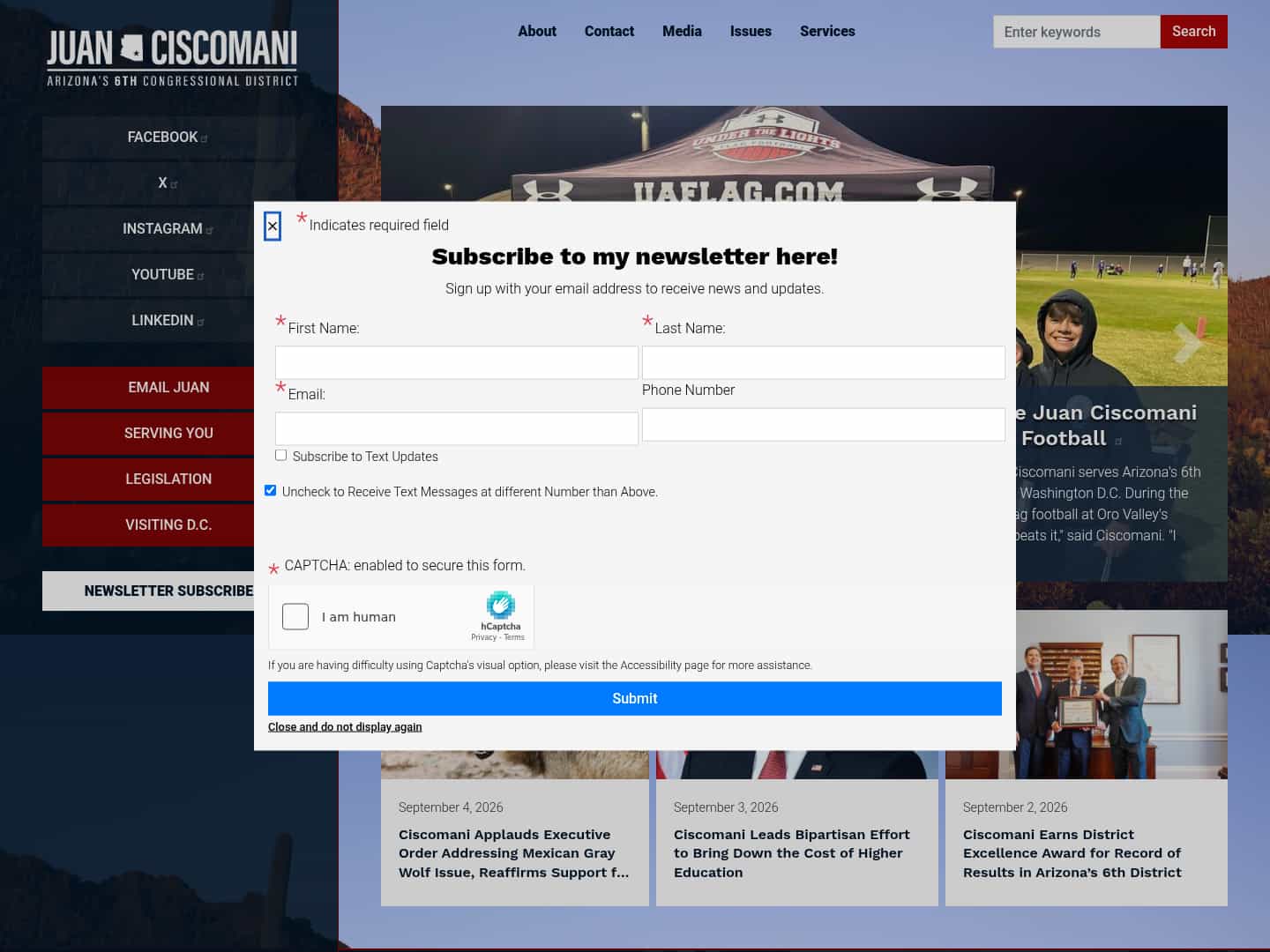 Latest website image capture