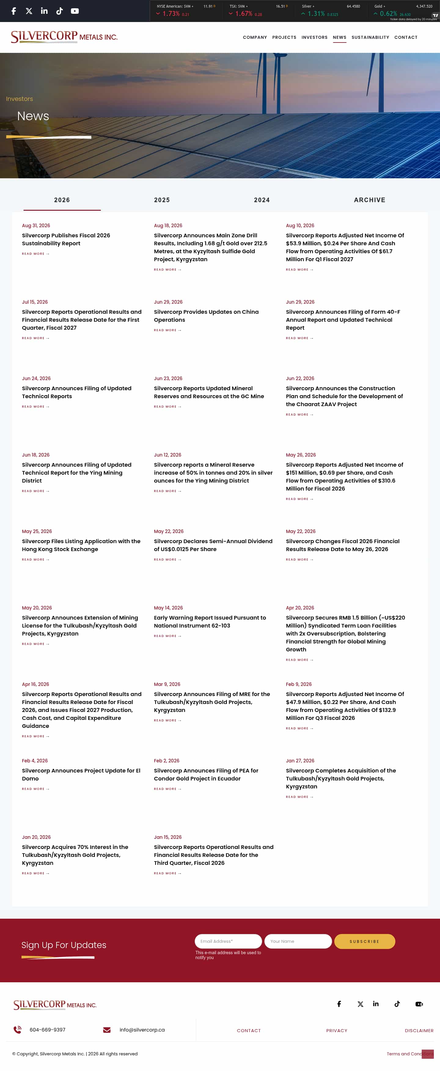Latest website image capture
