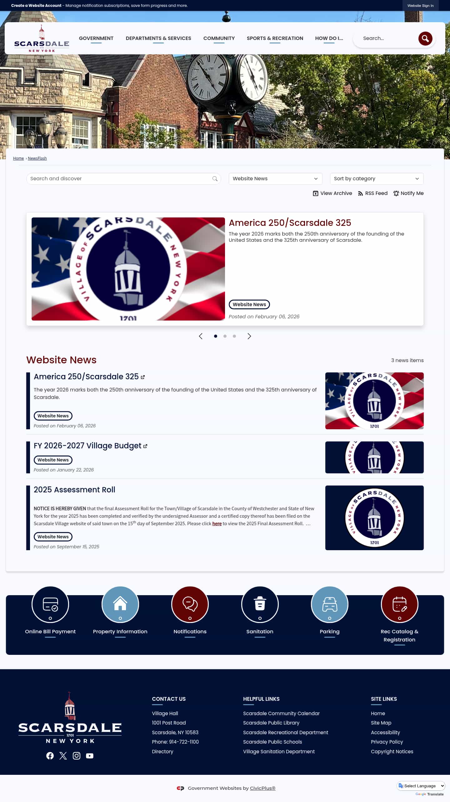 Latest website image capture