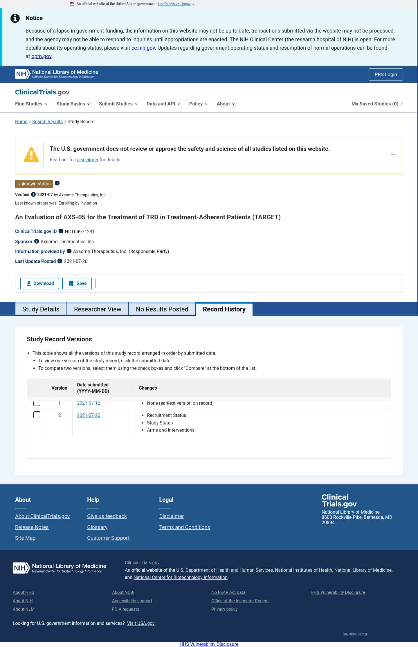 Latest website image capture