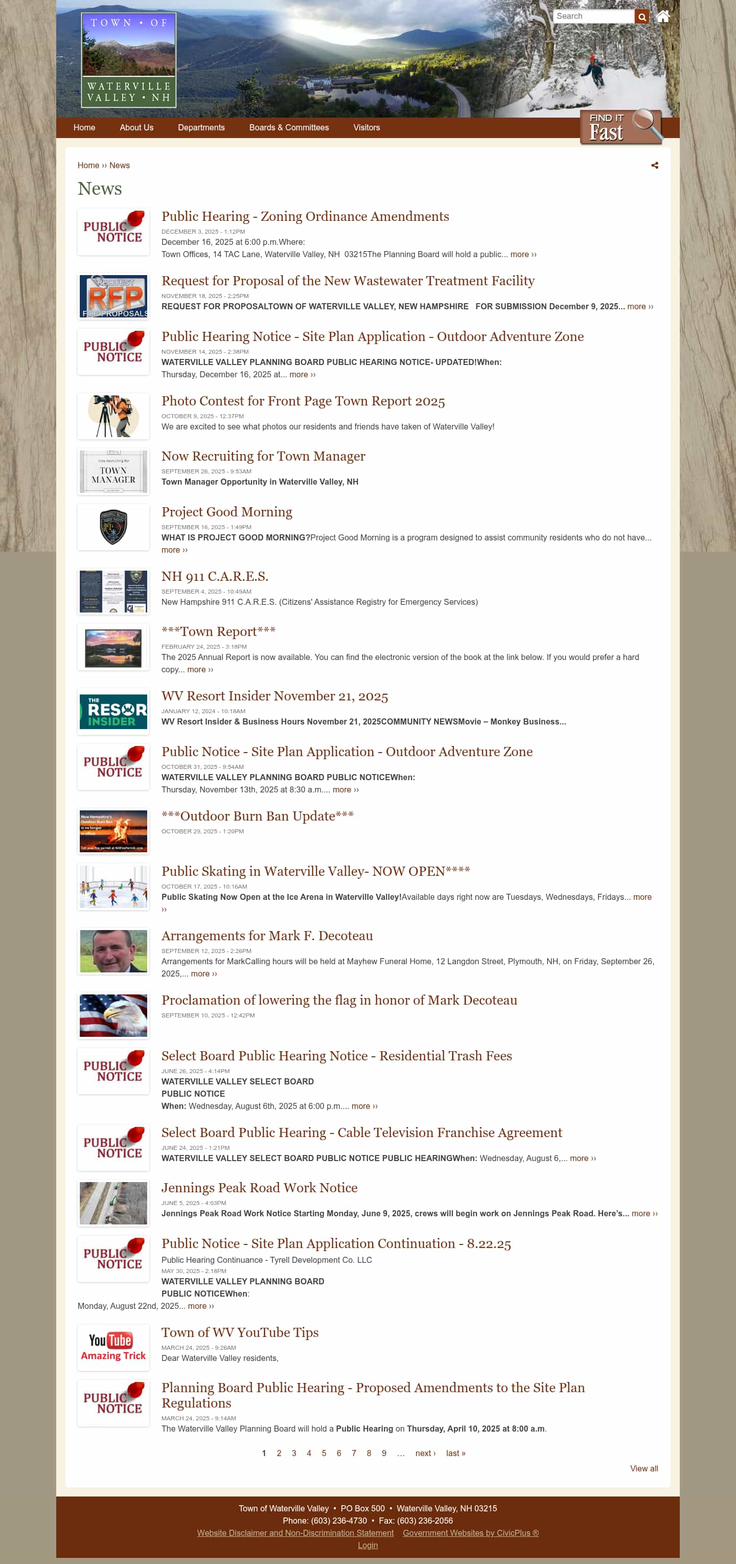 Latest website image capture