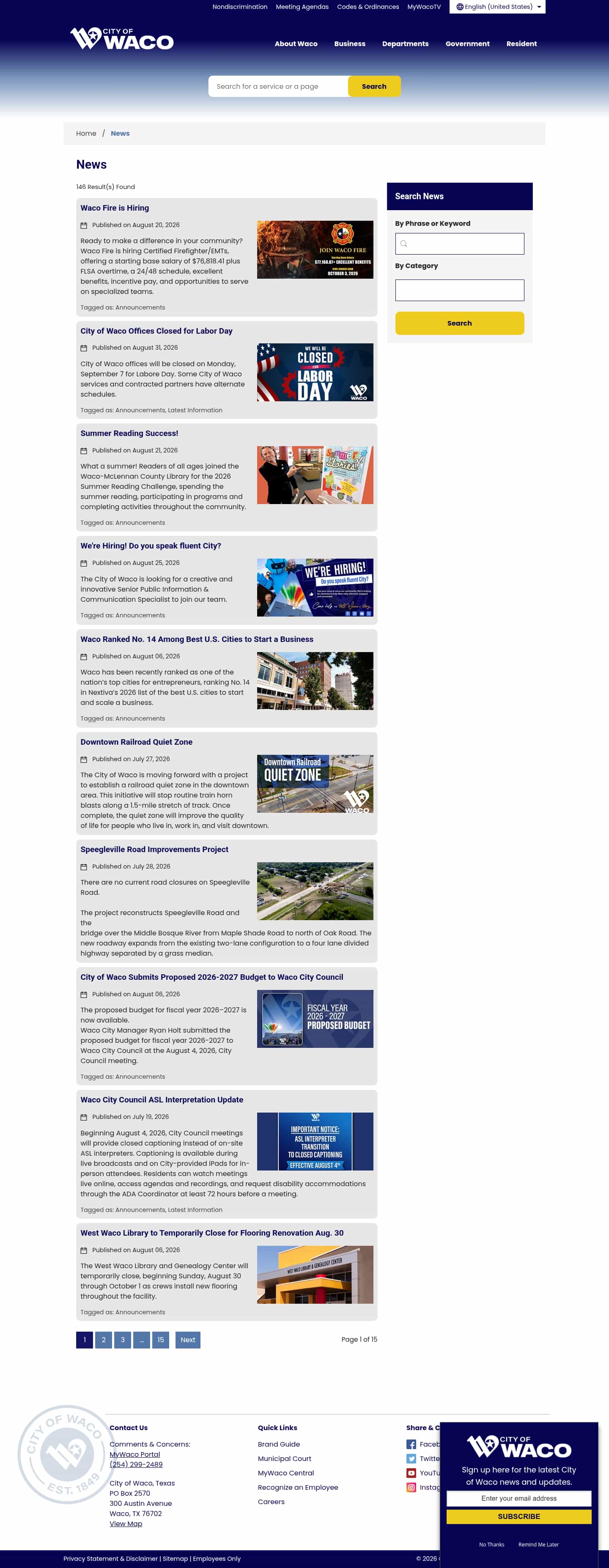 Latest website image capture
