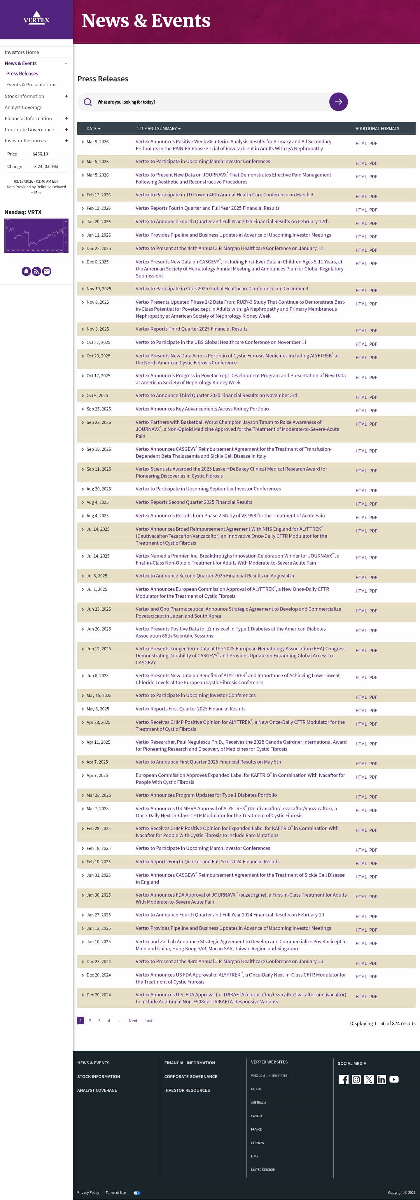 Latest website image capture