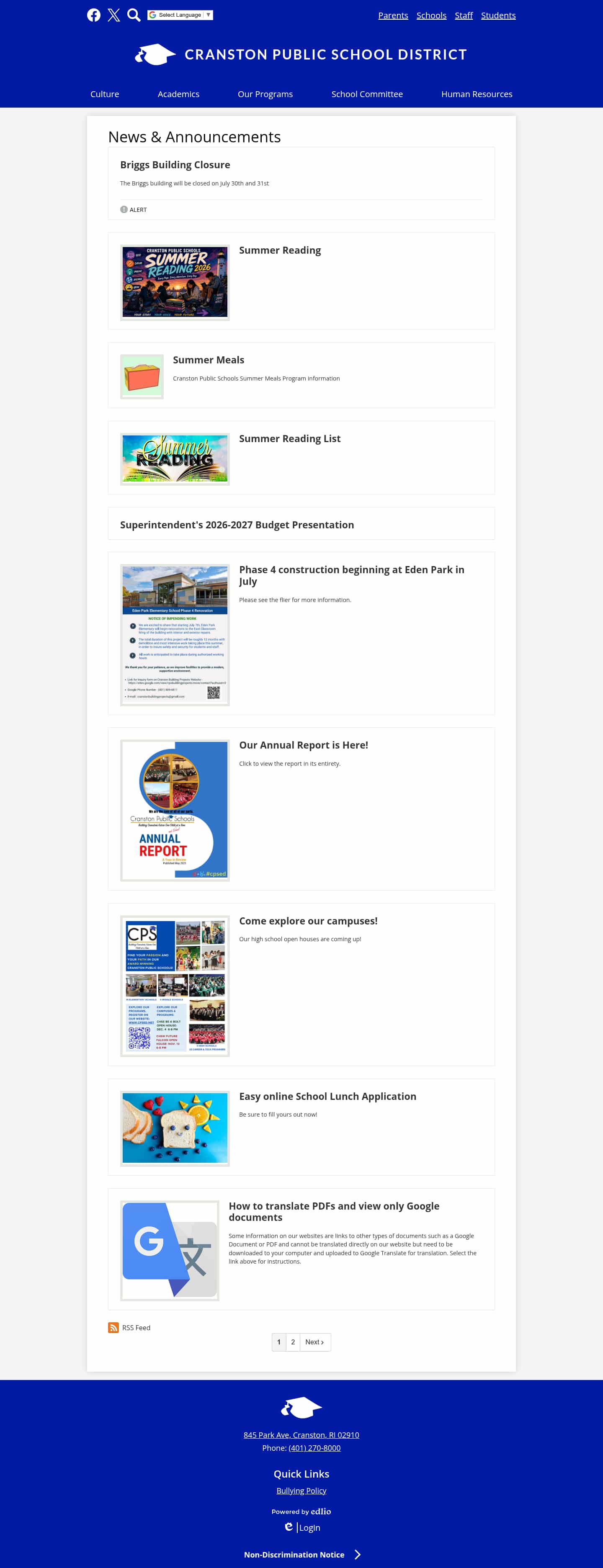 Latest website image capture