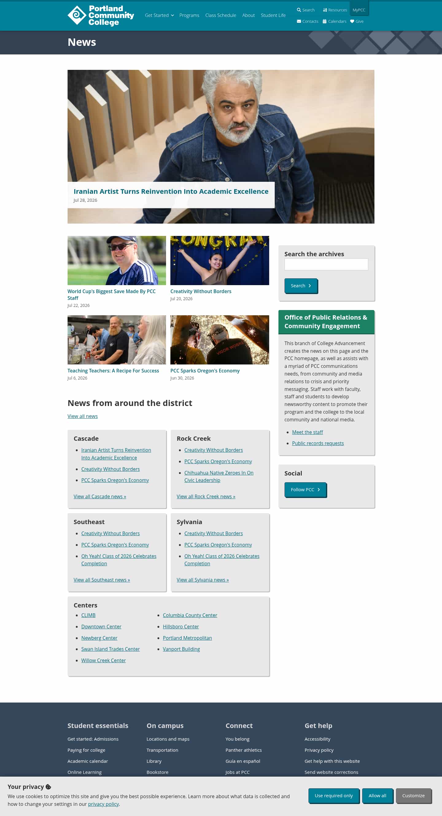 Latest website image capture