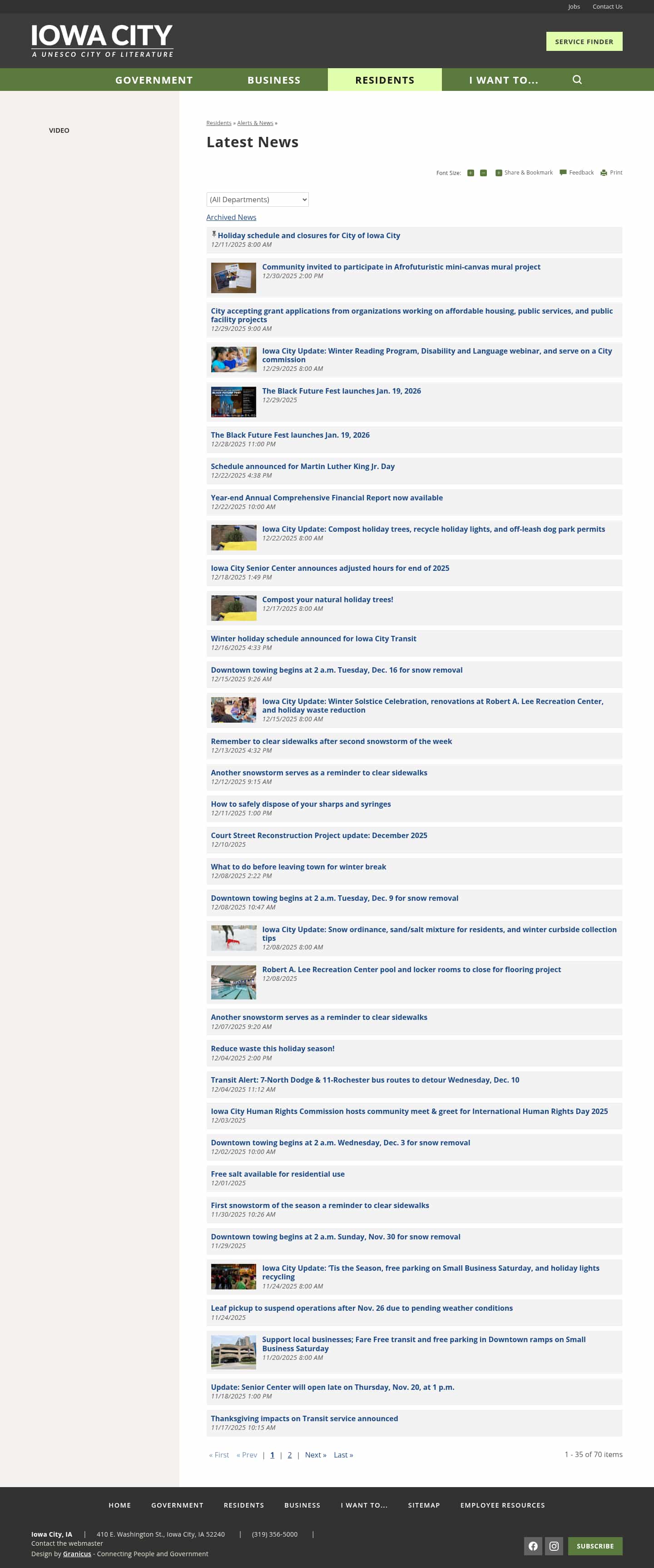 Latest website image capture