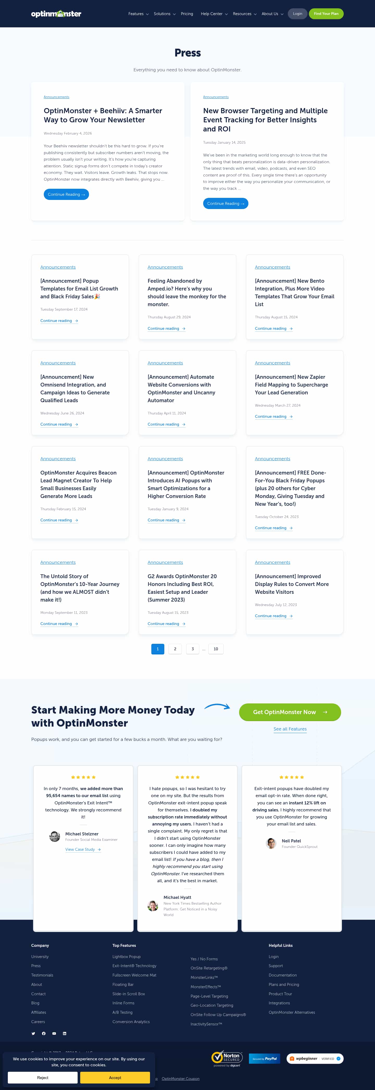 Latest website image capture