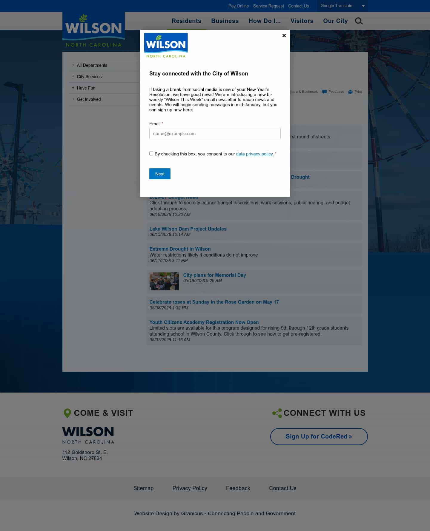 Latest website image capture