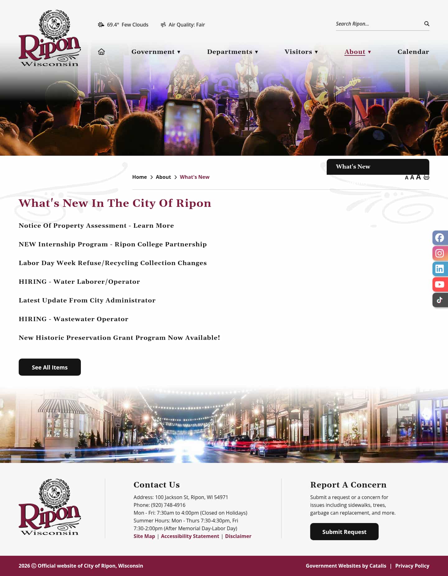 Latest website image capture