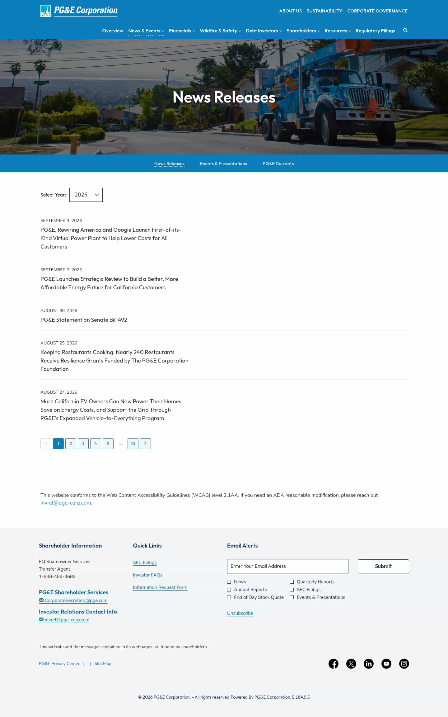Latest website image capture