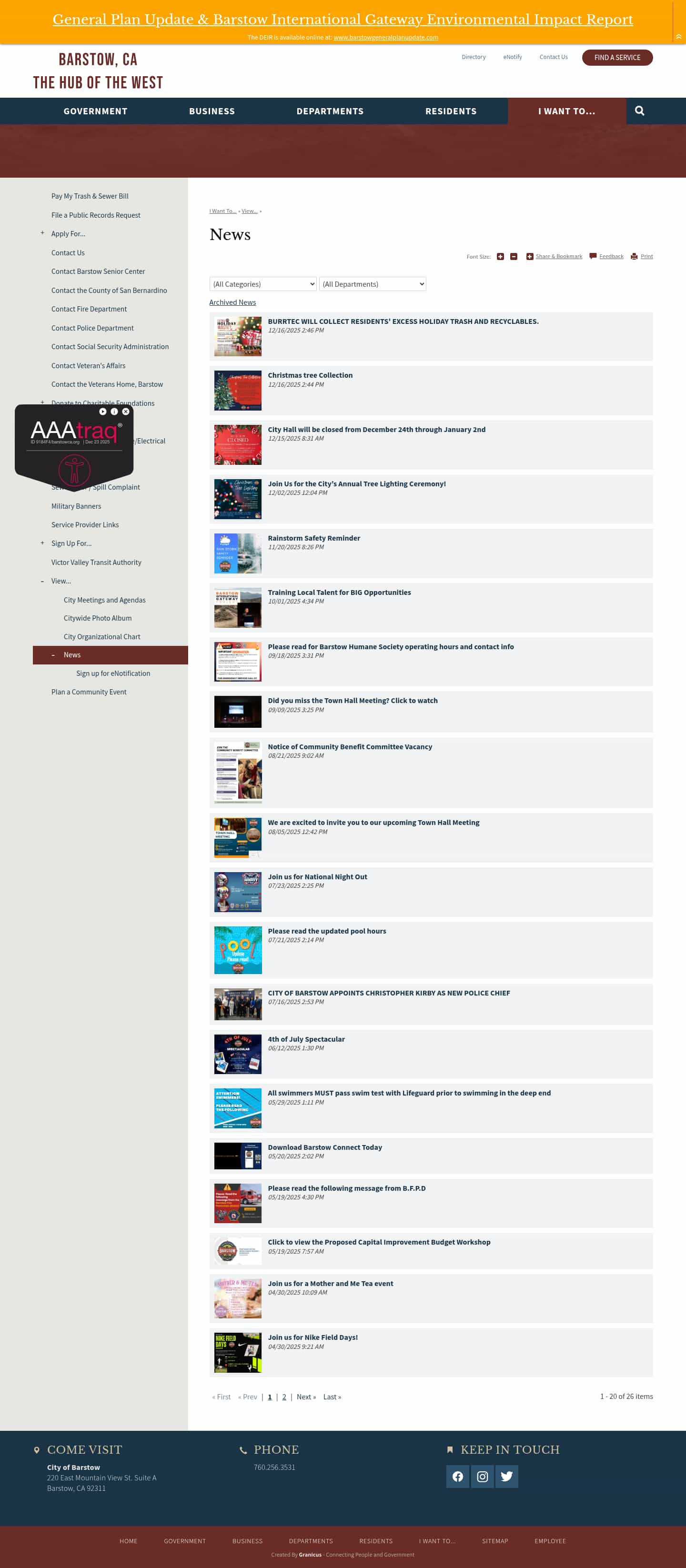 Latest website image capture