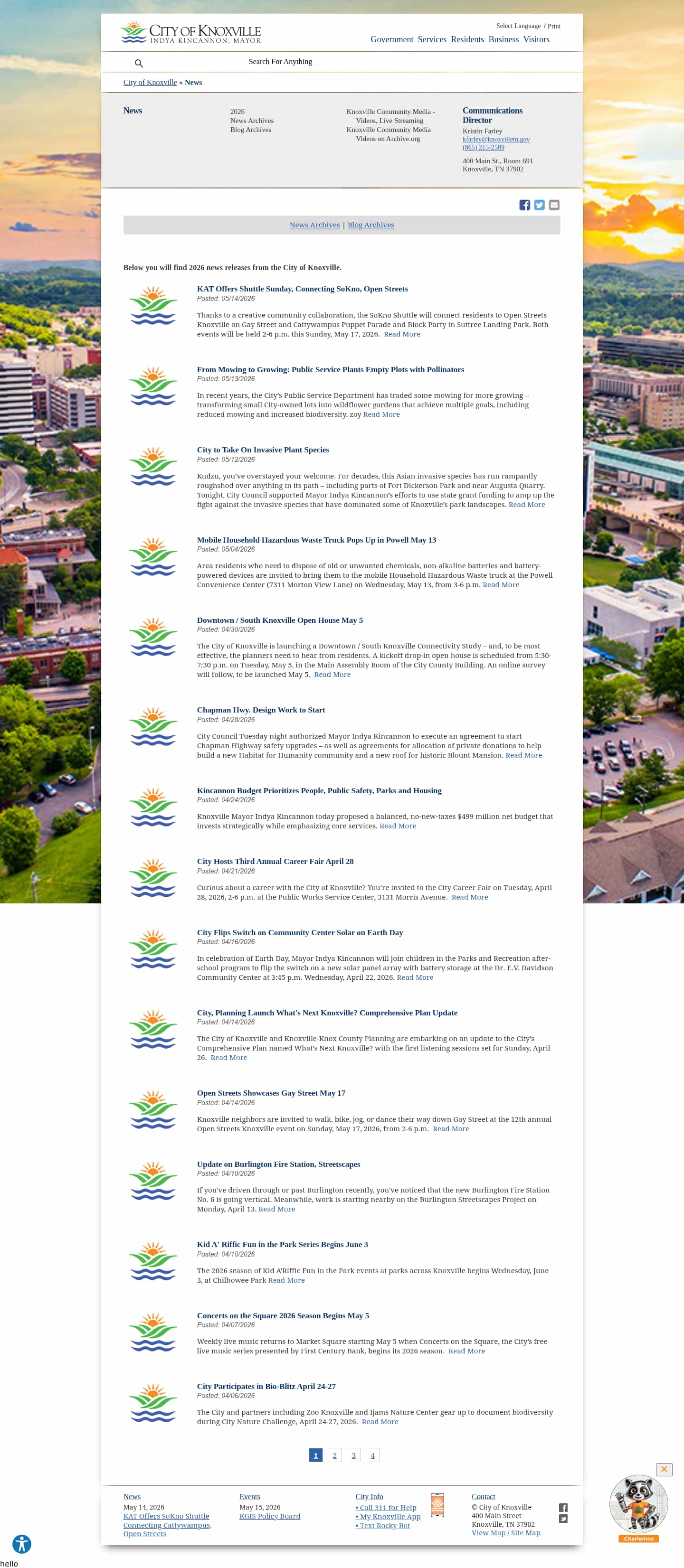 Latest website image capture
