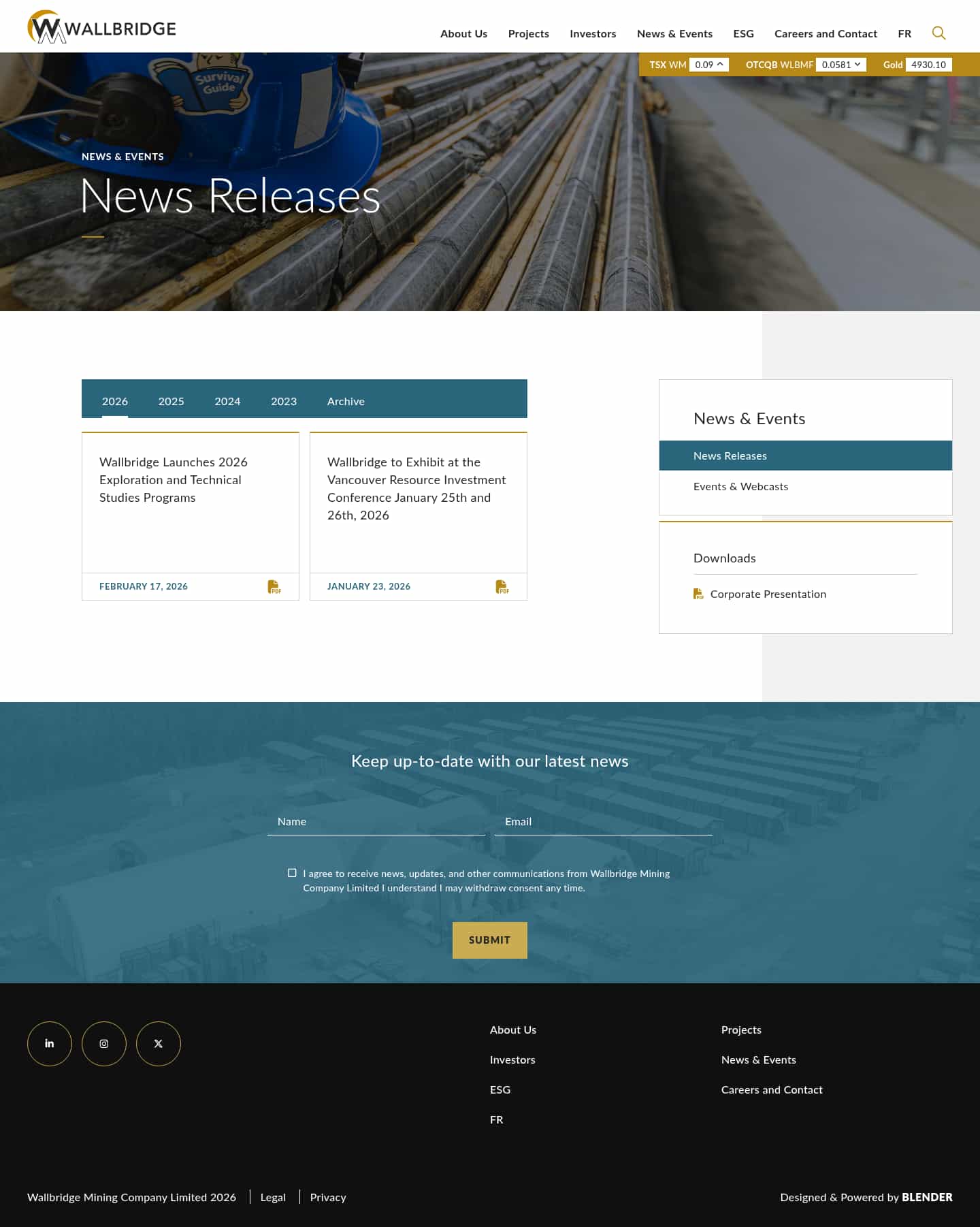 Latest website image capture