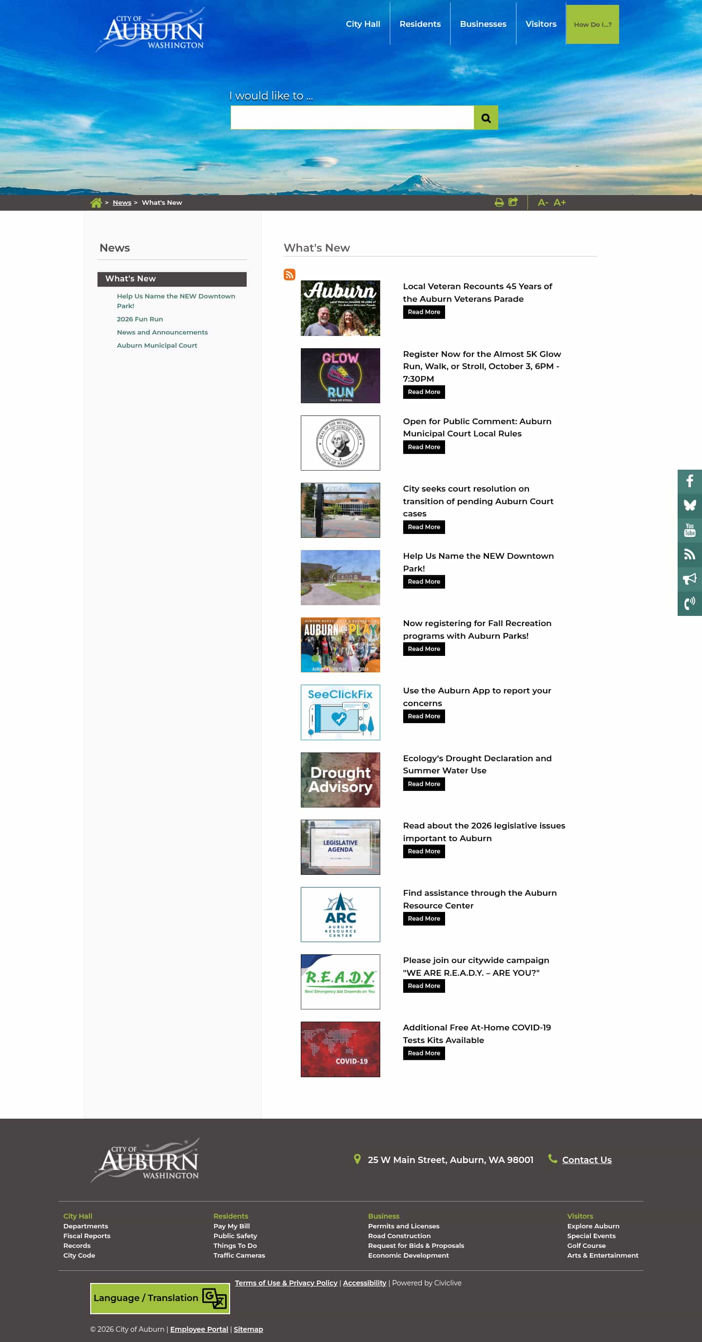 Latest website image capture