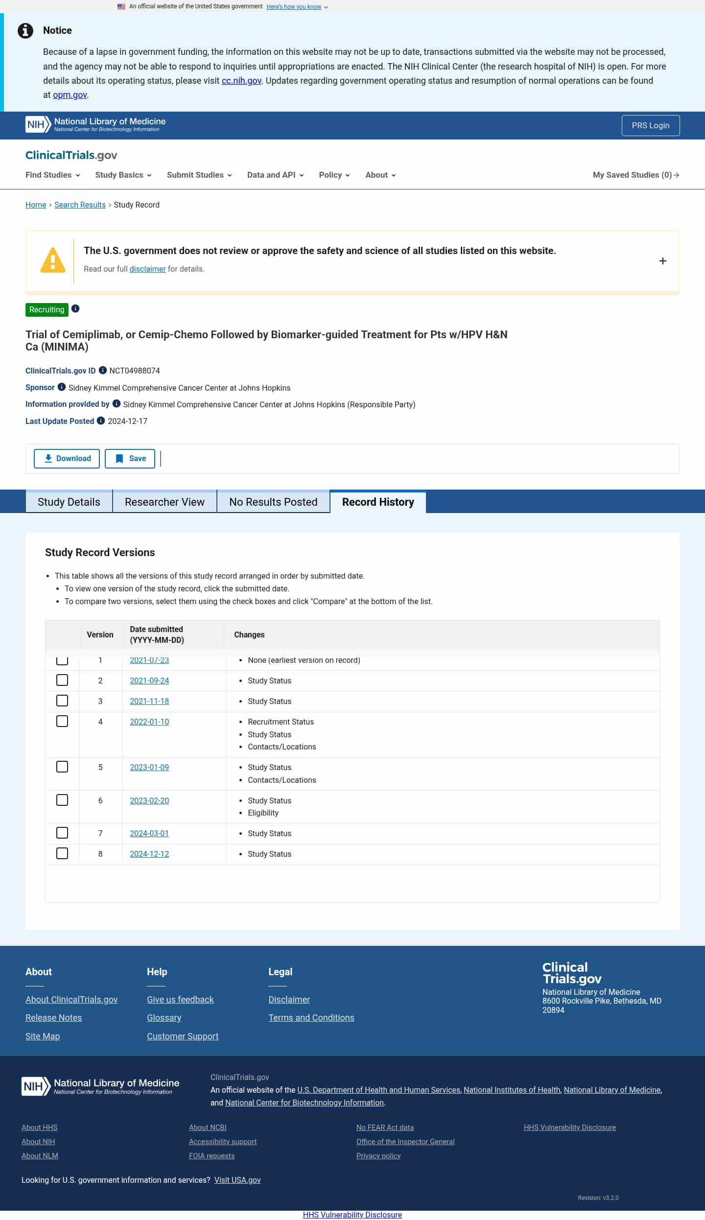 Latest website image capture