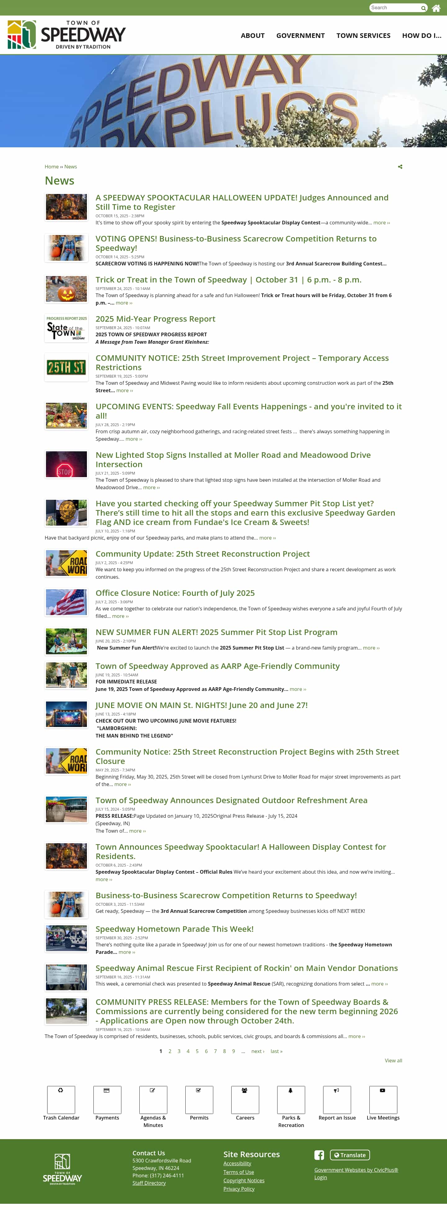 Latest website image capture
