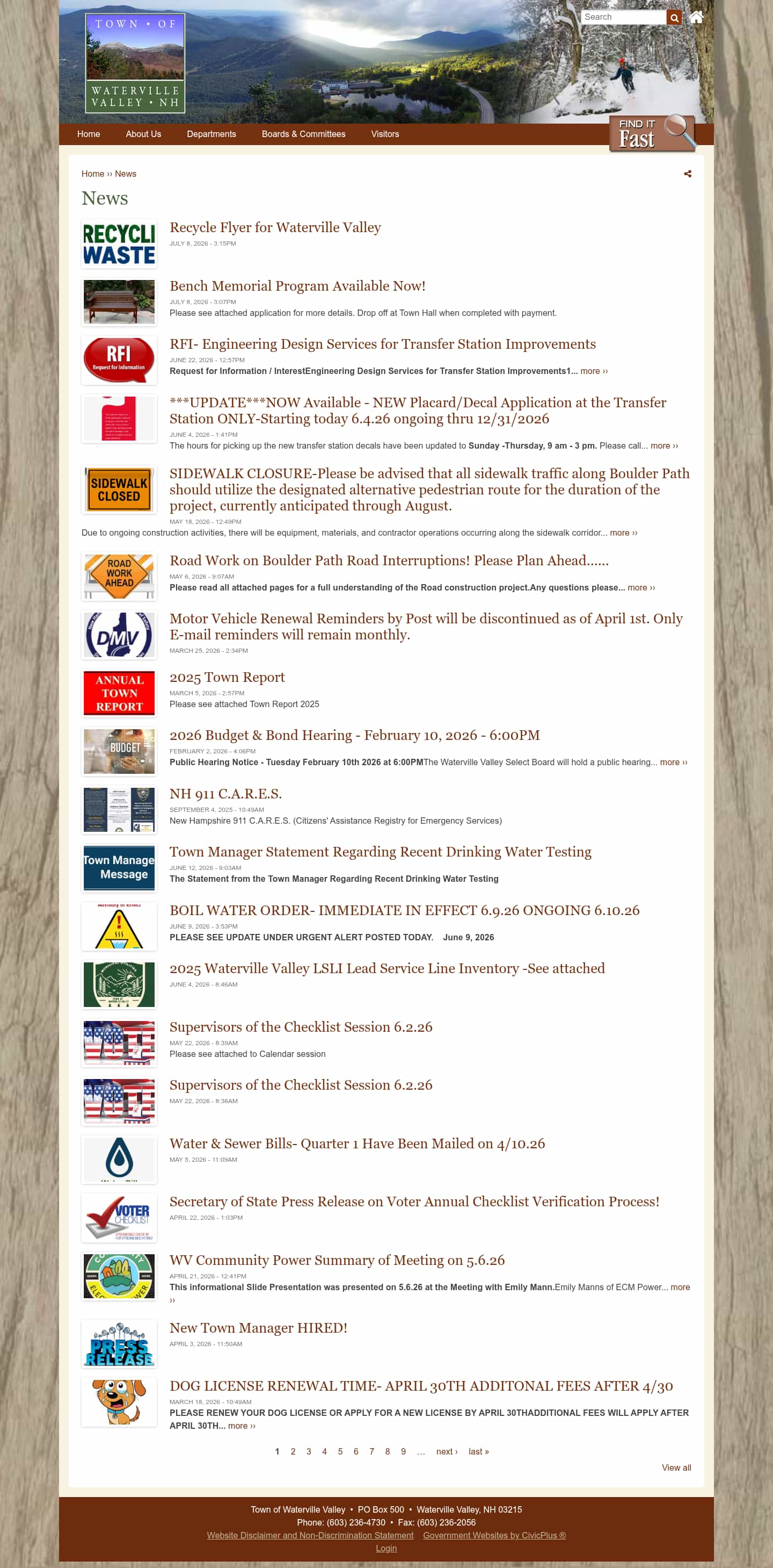 Latest website image capture